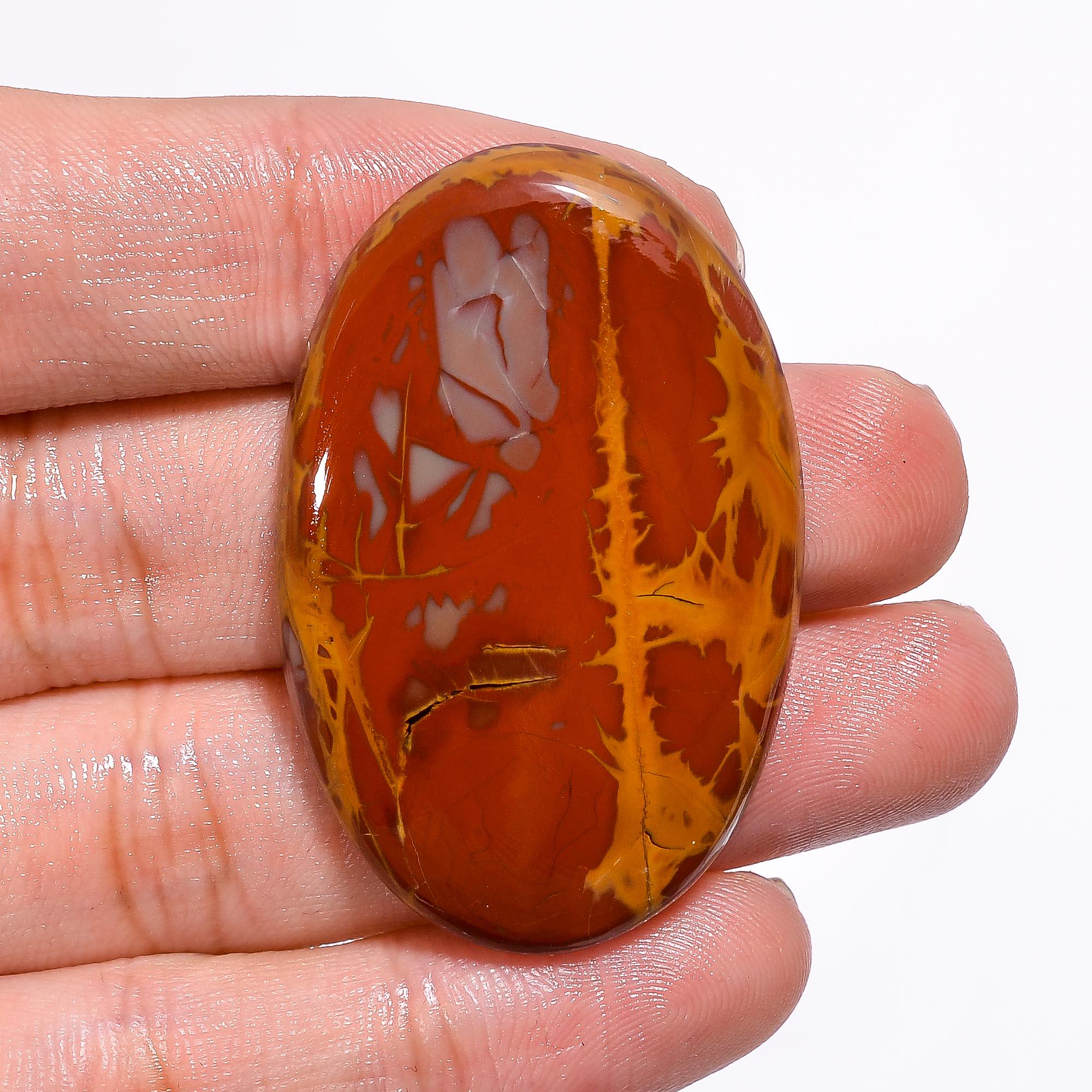 Natural Noreena Jasper Cabochon, Designer Gemstone Pendant Stone - image 2
