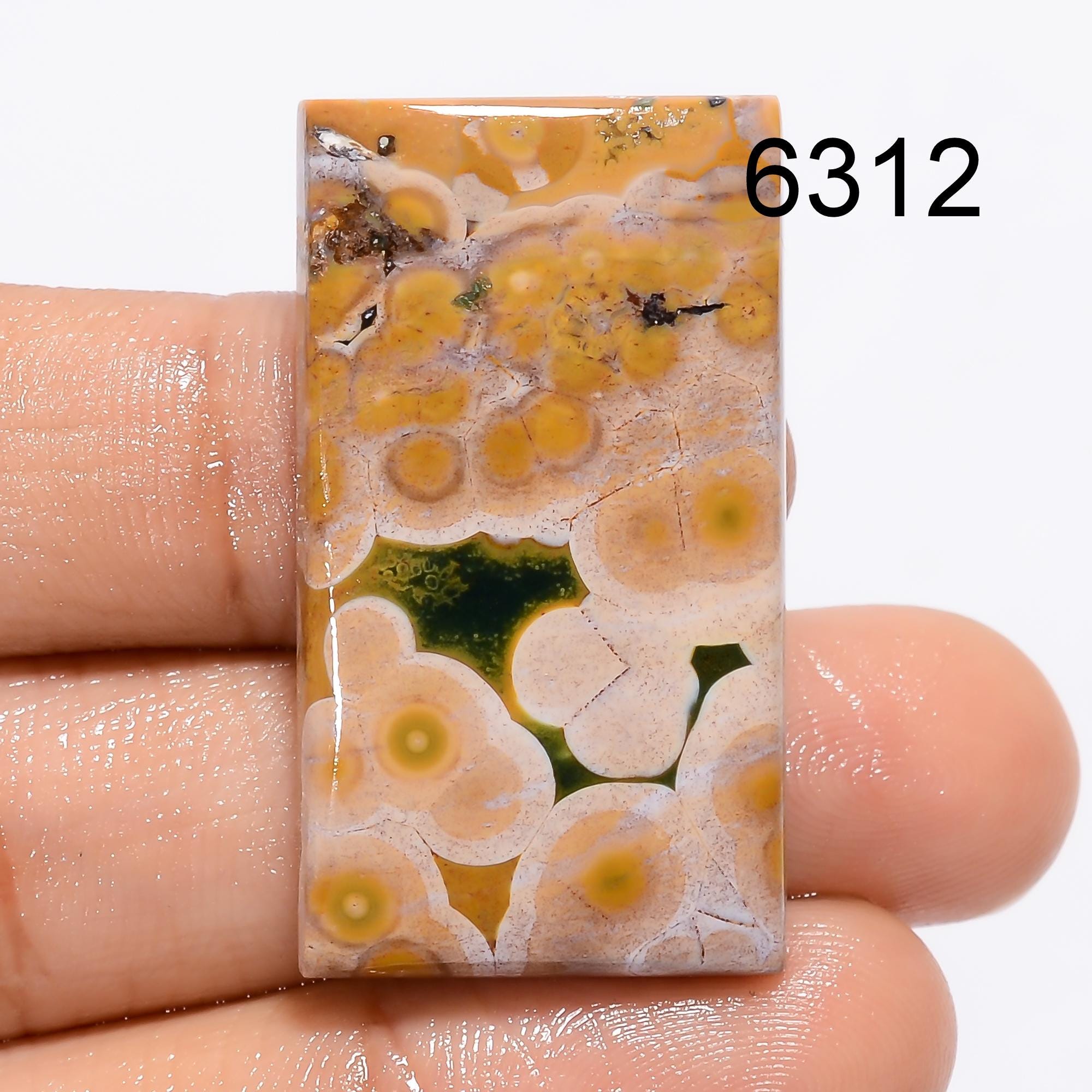 Natural Ocean Jasper Cabochon, Mix Shape Gemstone, Jewelry Making - image 5