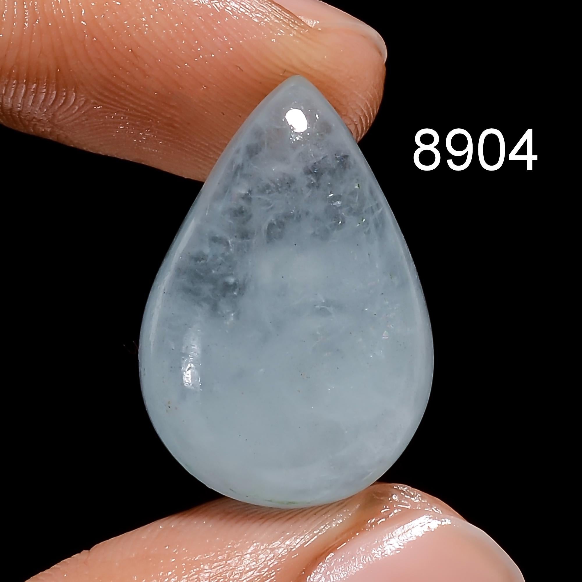 AAA Milky Aquamarine Cabochon, Loose Gemstone for Jewelry Making - image 5