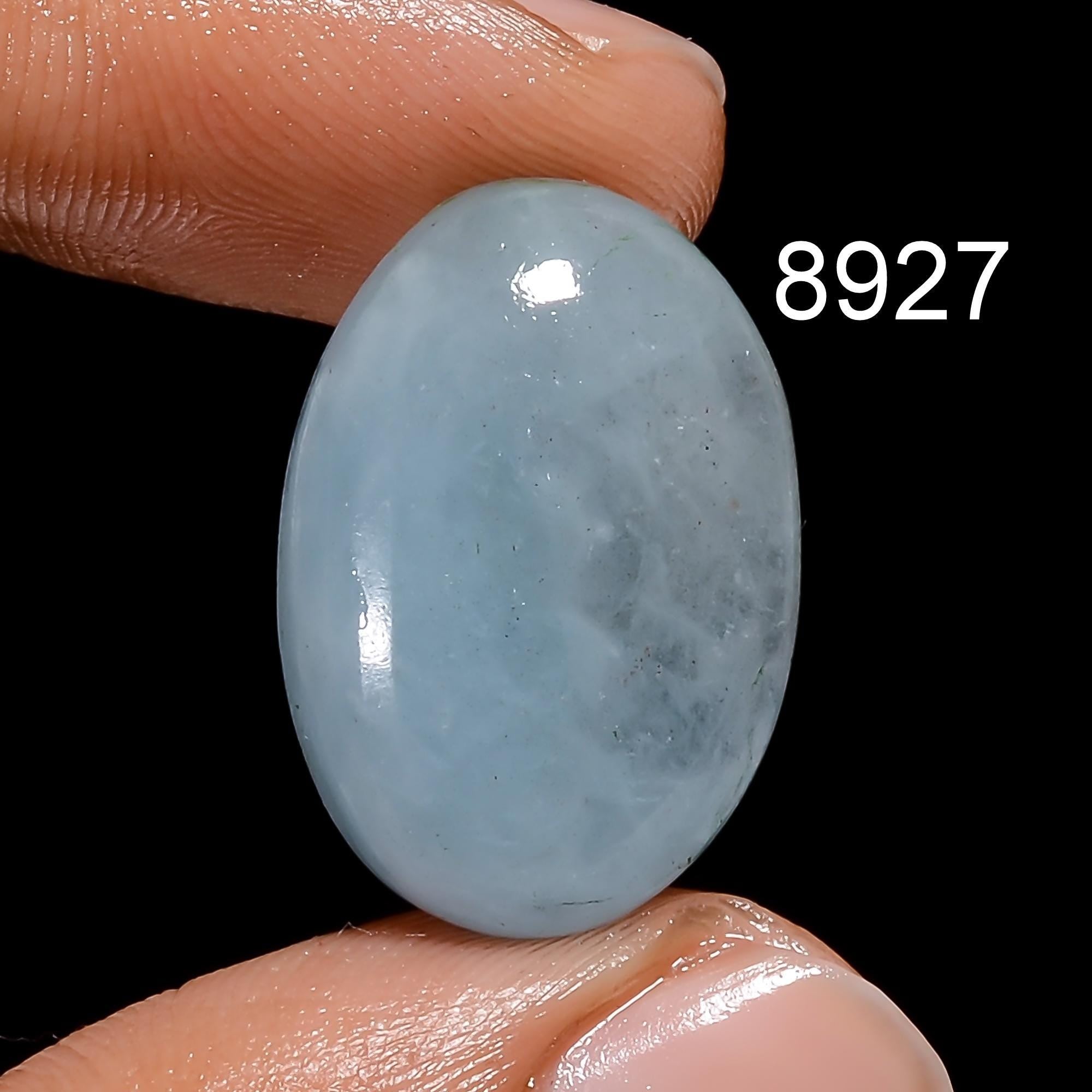 AAA Milky Aquamarine Cabochon, Loose Gemstone for Jewelry Making - image 6