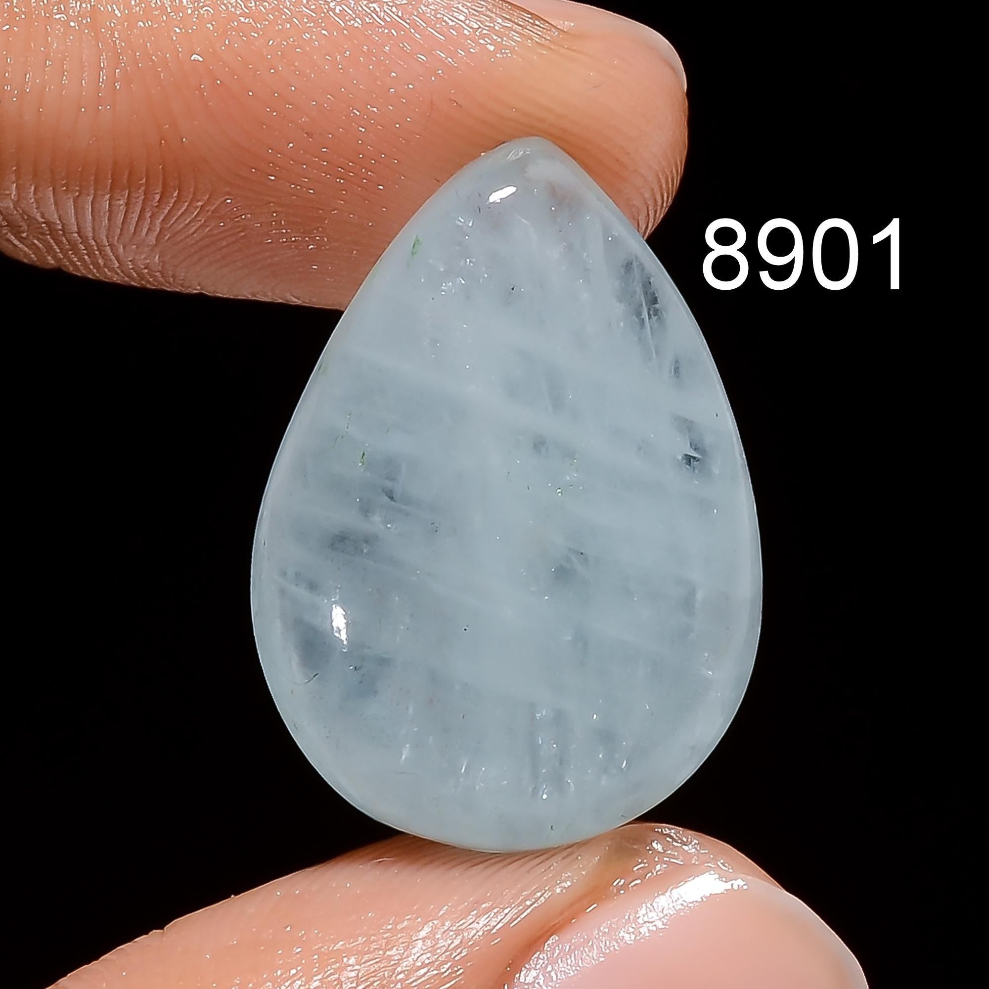 AAA Milky Aquamarine Cabochon, Loose Gemstone for Jewelry Making - image 3