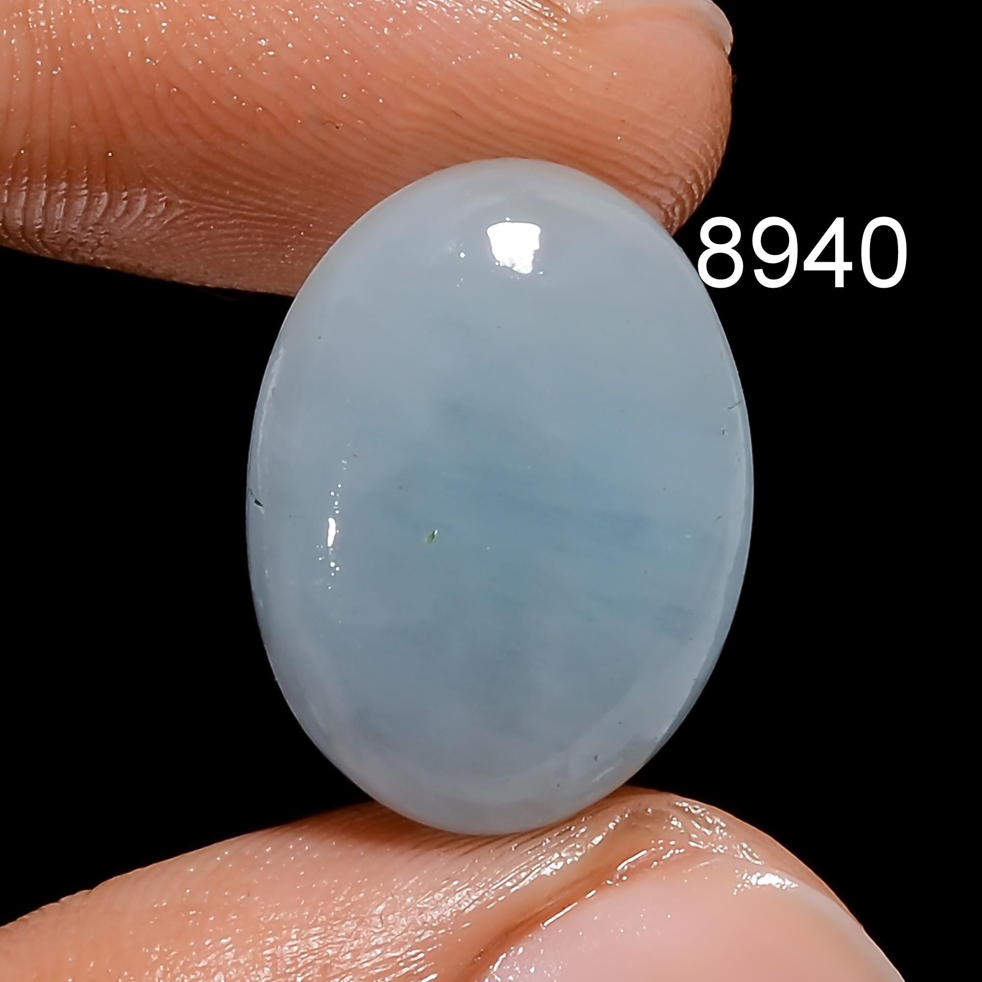 AAA Milky Aquamarine Cabochon, Loose Gemstone for Jewelry Making - image 9