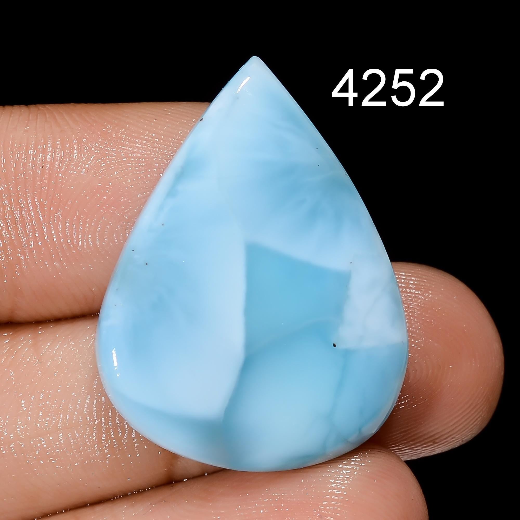 Natural Larimar Gemstone, Designer Larimar Cabochon Crystal, DIY-ART-CRAFTS Pendant Necklace. - image 6