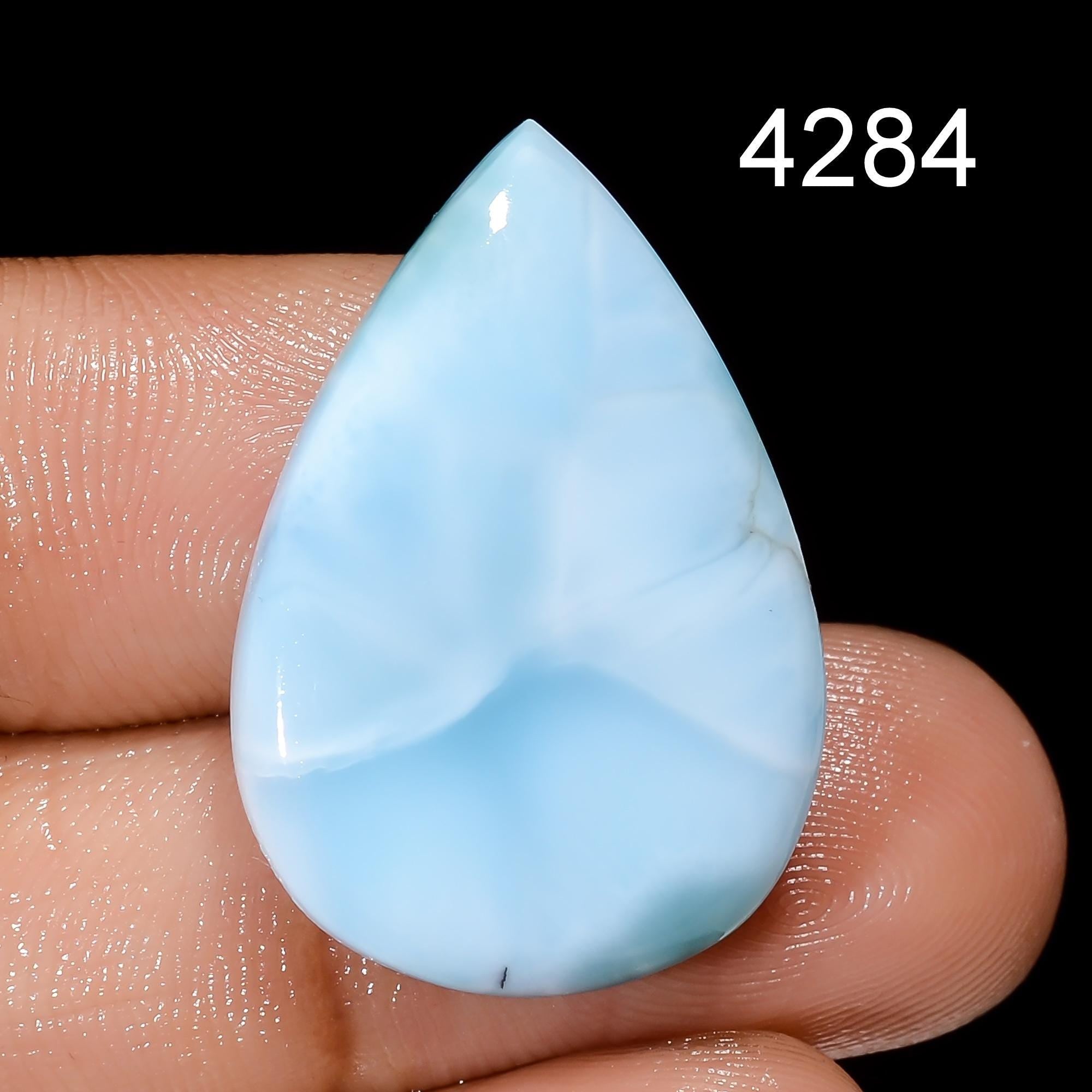 Natural Larimar Gemstone, Designer Larimar Cabochon Crystal, DIY-ART-CRAFTS Pendant Necklace. - image 8
