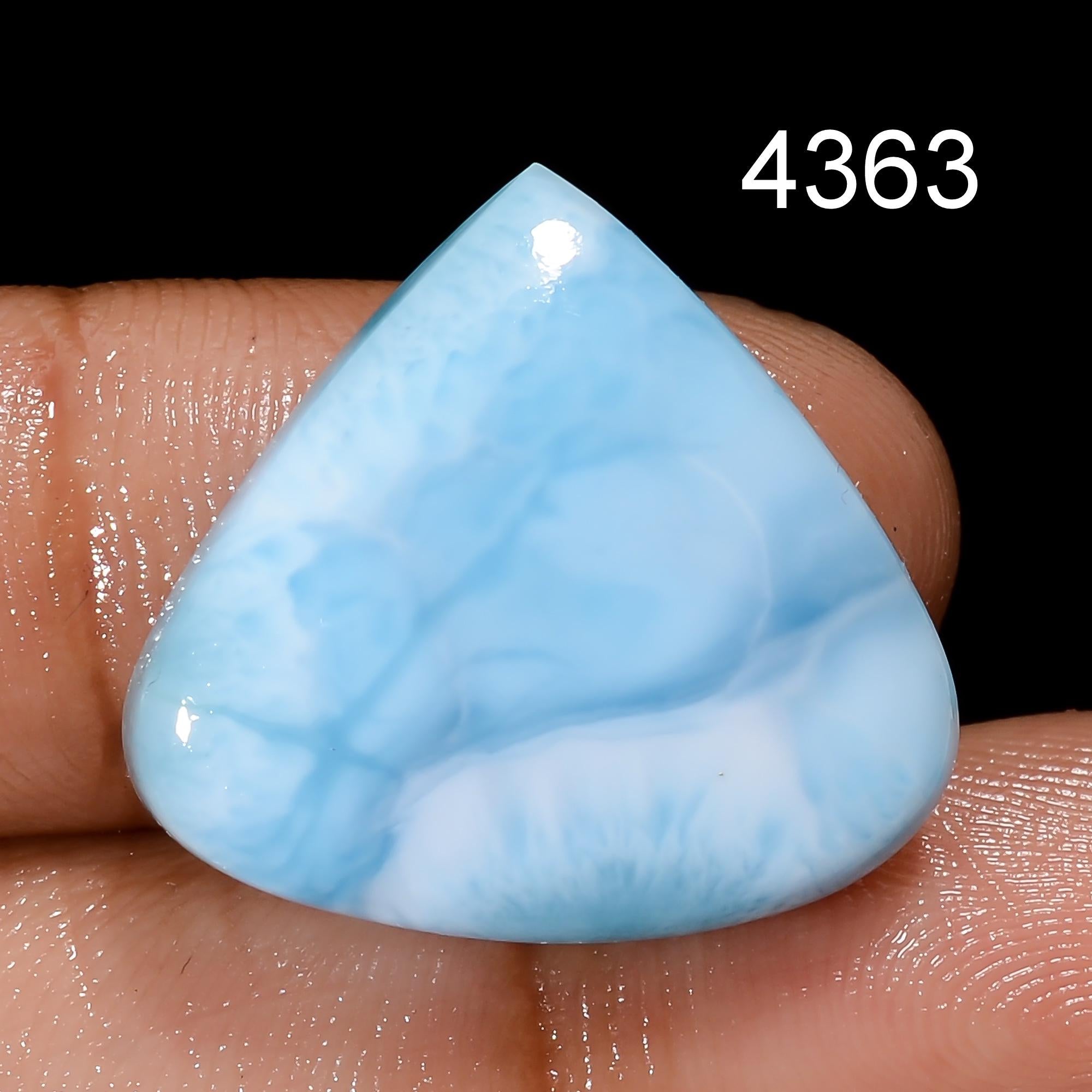Natural Larimar Gemstone, Designer Larimar Cabochon Crystal, DIY-ART-CRAFTS Pendant Necklace. - image 4
