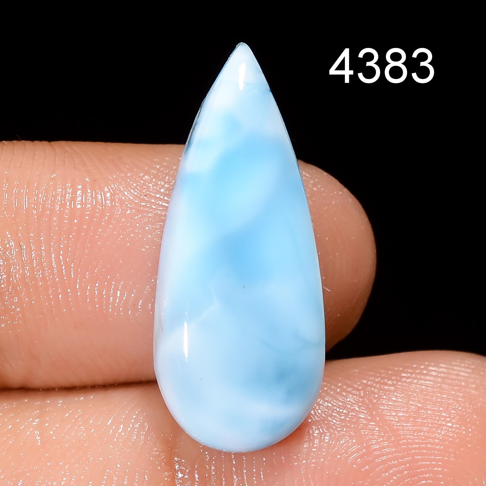 Natural Larimar Gemstone, Designer Larimar Cabochon Crystal, DIY-ART-CRAFTS Pendant Necklace. - image 7