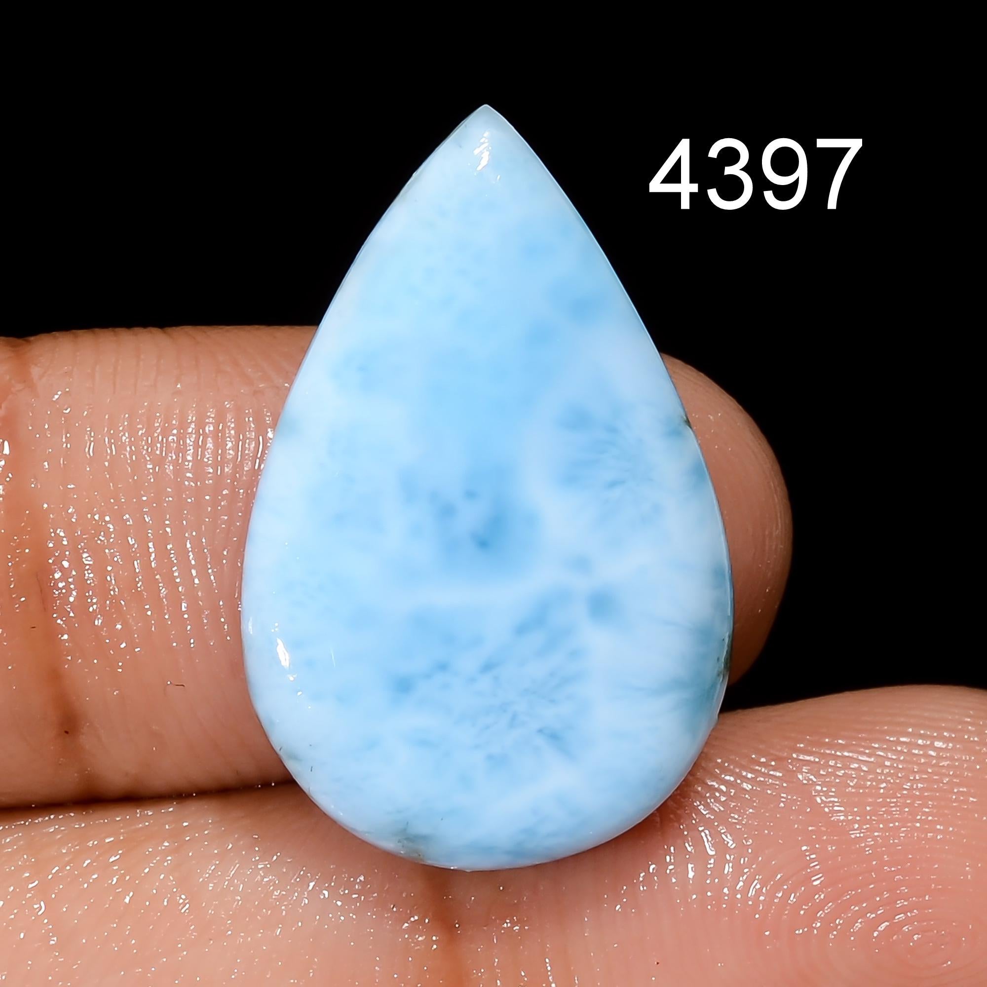 Natural Larimar Gemstone, Designer Larimar Cabochon Crystal, DIY-ART-CRAFTS Pendant Necklace. - image 4