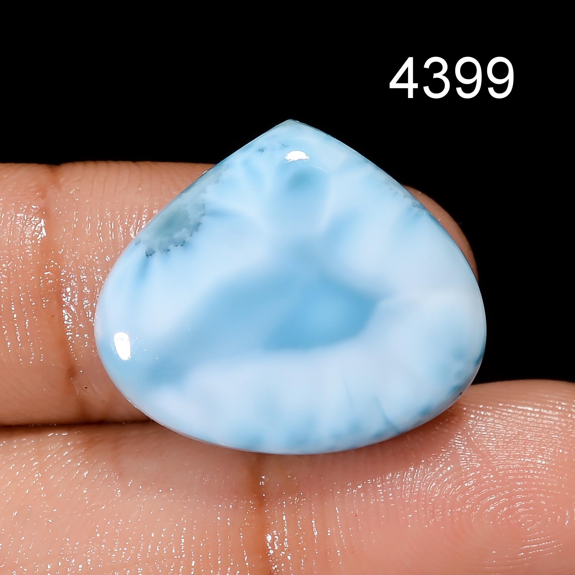 Natural Larimar Gemstone, Designer Larimar Cabochon Crystal, DIY-ART-CRAFTS Pendant Necklace. - image 6