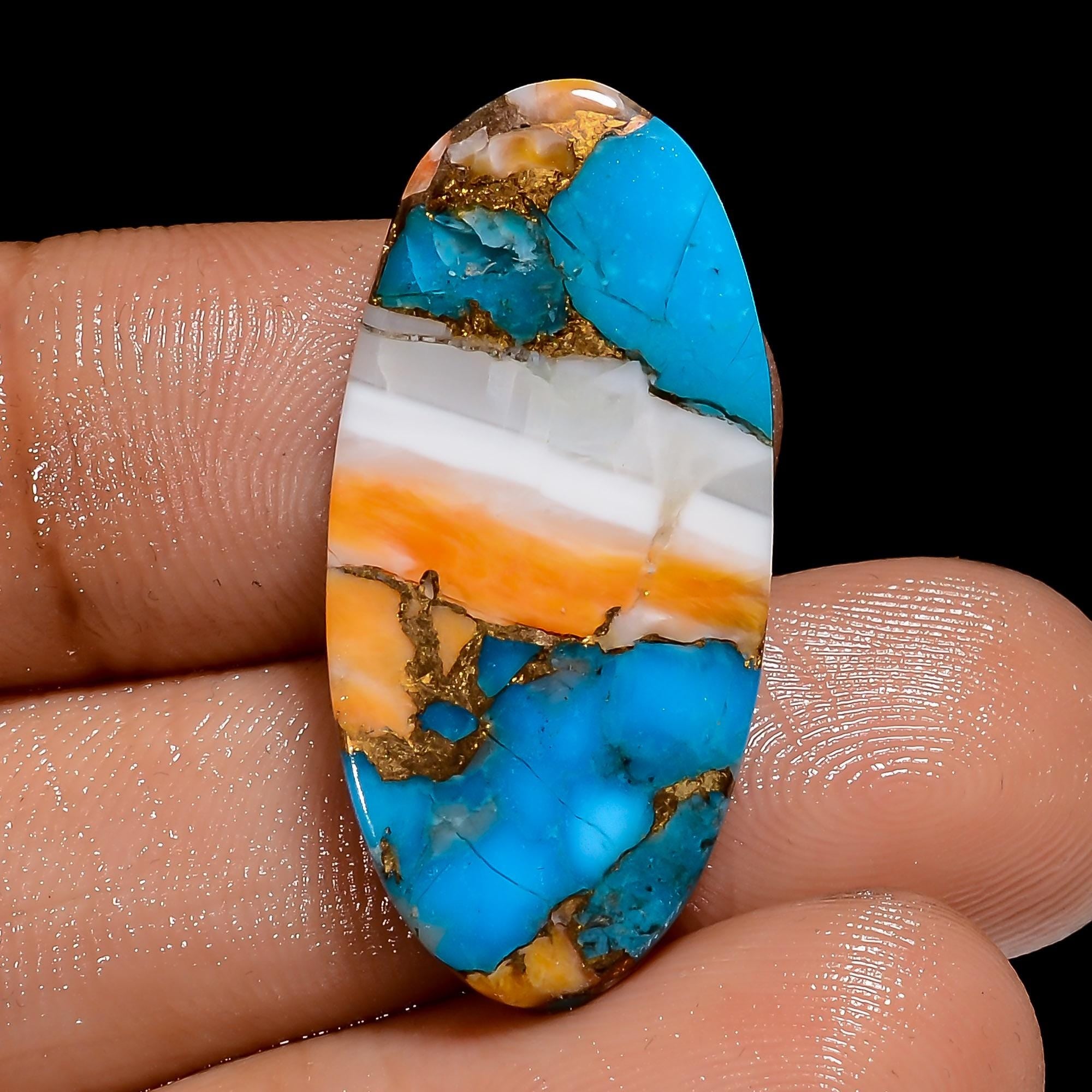 Oyster Copper Turquoise Cabochon, Mix  Shape Loose Gemstone For Jewelry Making Supply. - image 5