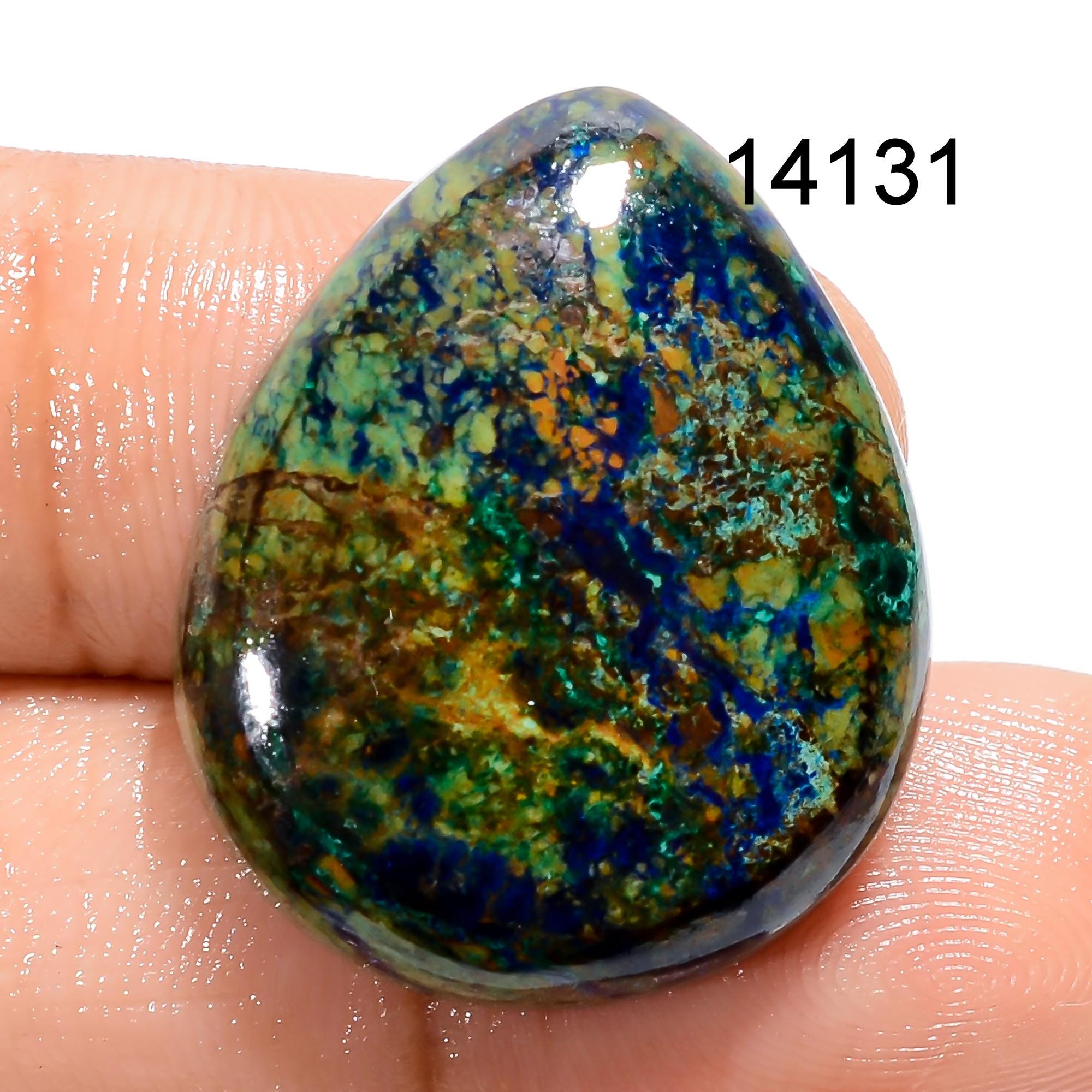 Rare Azurite  Gemstone, Semi Precious Azurite  Cabochon. - image 4