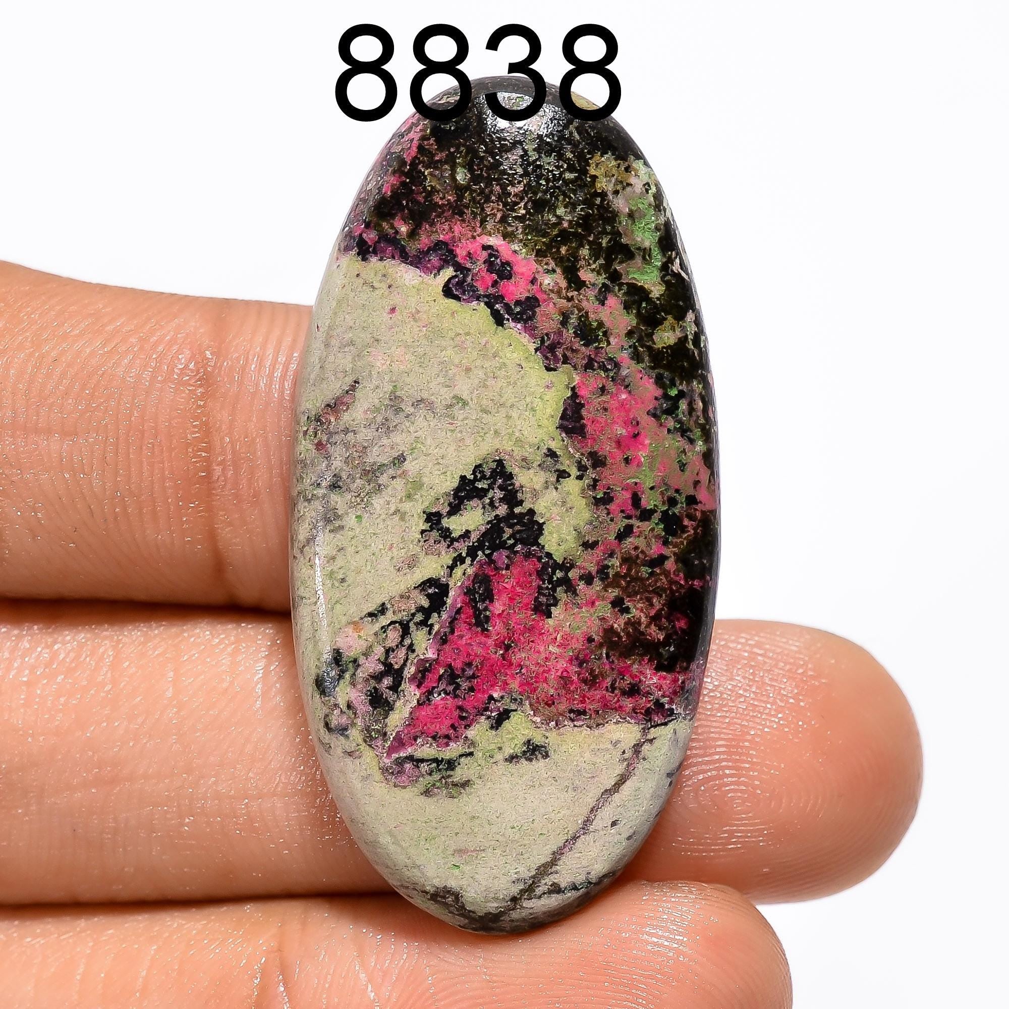Natural Pink Cobalt Gemstone, Designer Cabochon Crystal, DIY-ART-CRAFTS Pendant.