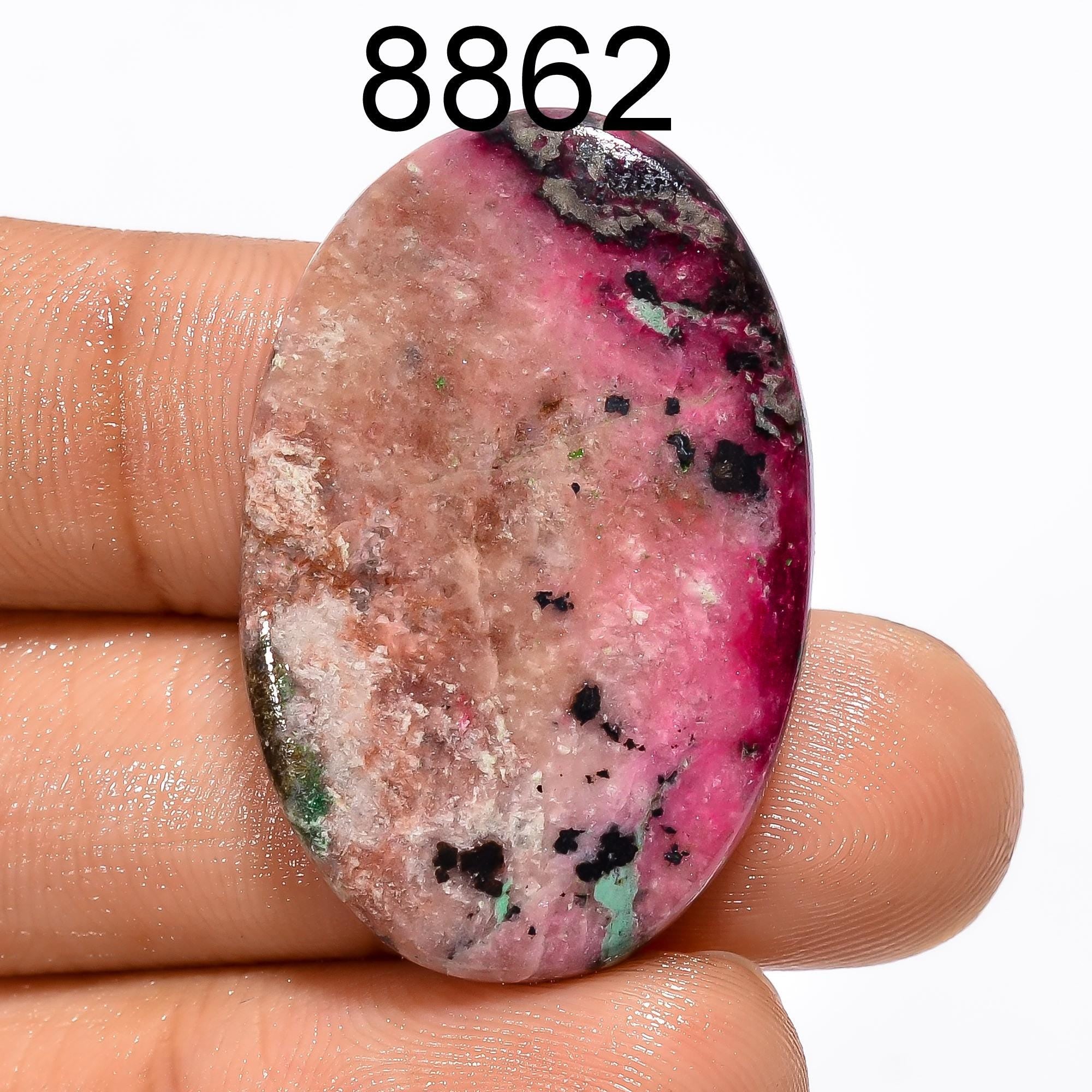 Natural Pink Cobalt Gemstone, Designer Cabochon Crystal, DIY-ART-CRAFTS Pendant. - image 2