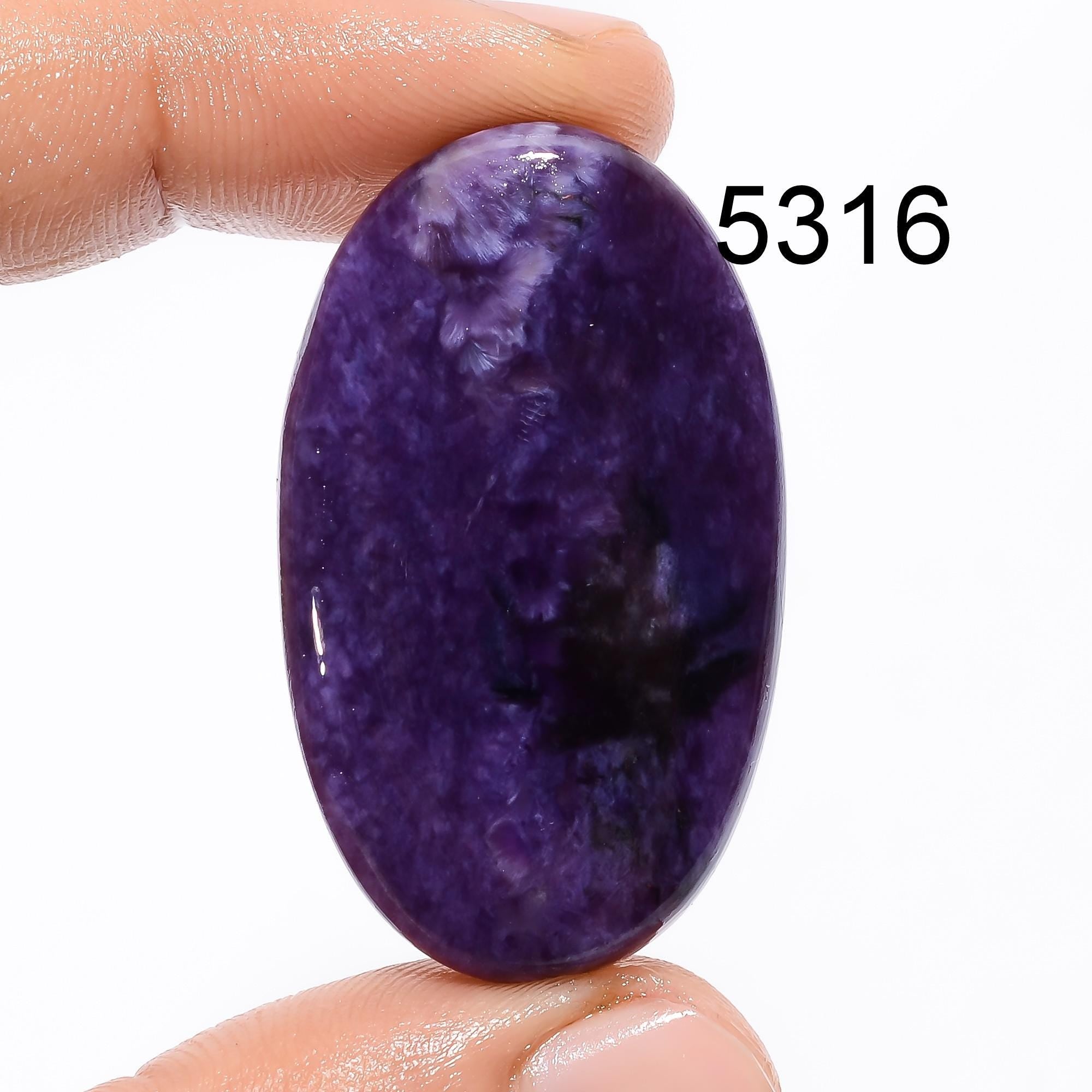 Natural Purple Charoite Cabochon, Loose Gemstone Jewelry Making - image 3