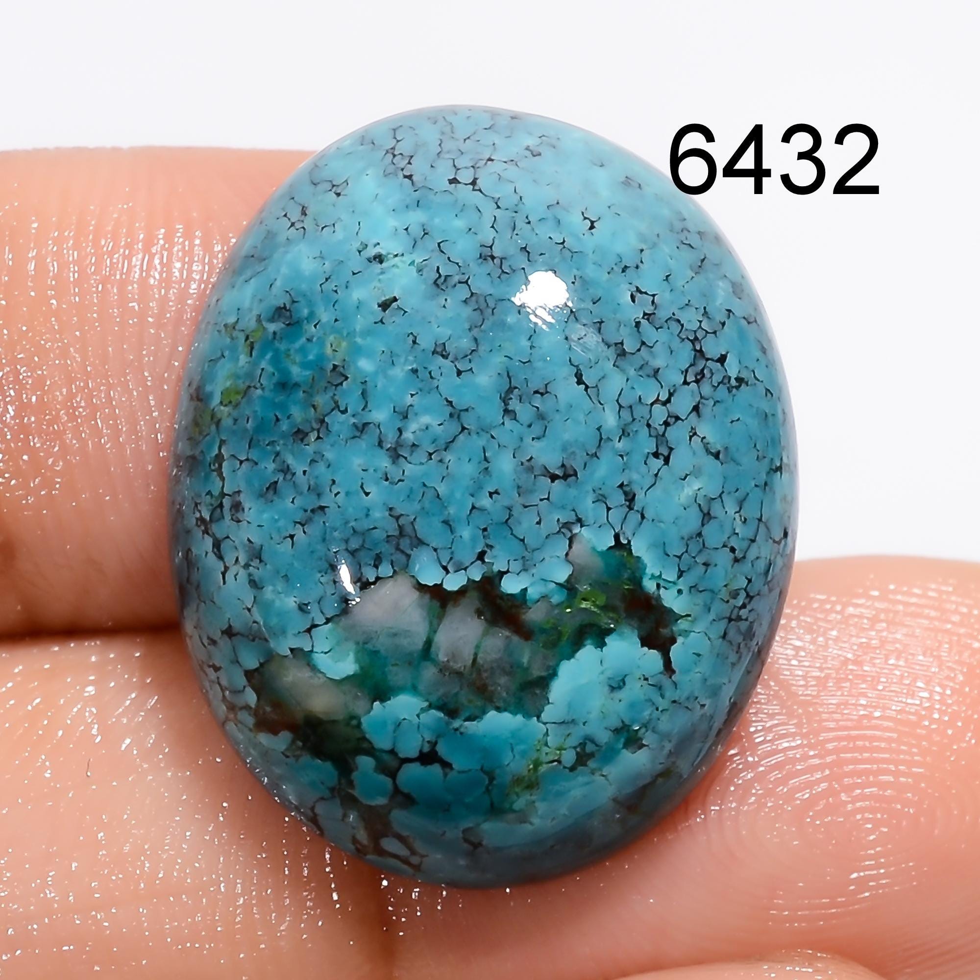 AAA Tibetan Turquoise Cabochon: Loose Gemstone - image 7