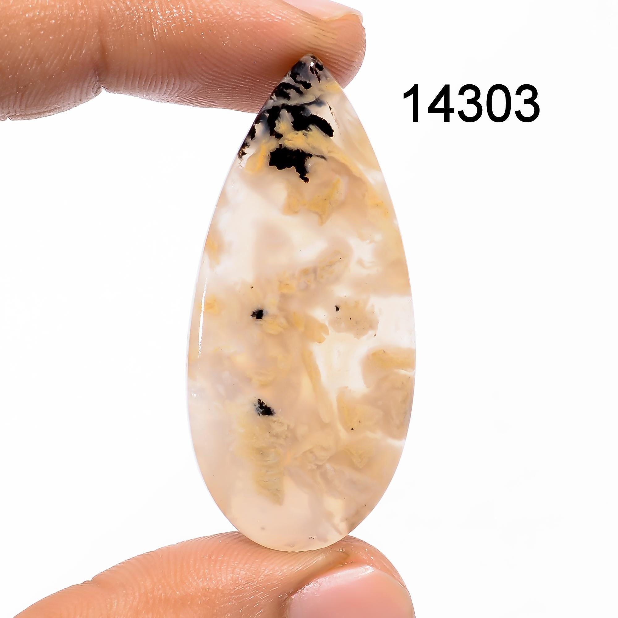 Natural Tiger Dendrite Agate Cabochon, Loose Gemstone, Jewelry Making - image 2