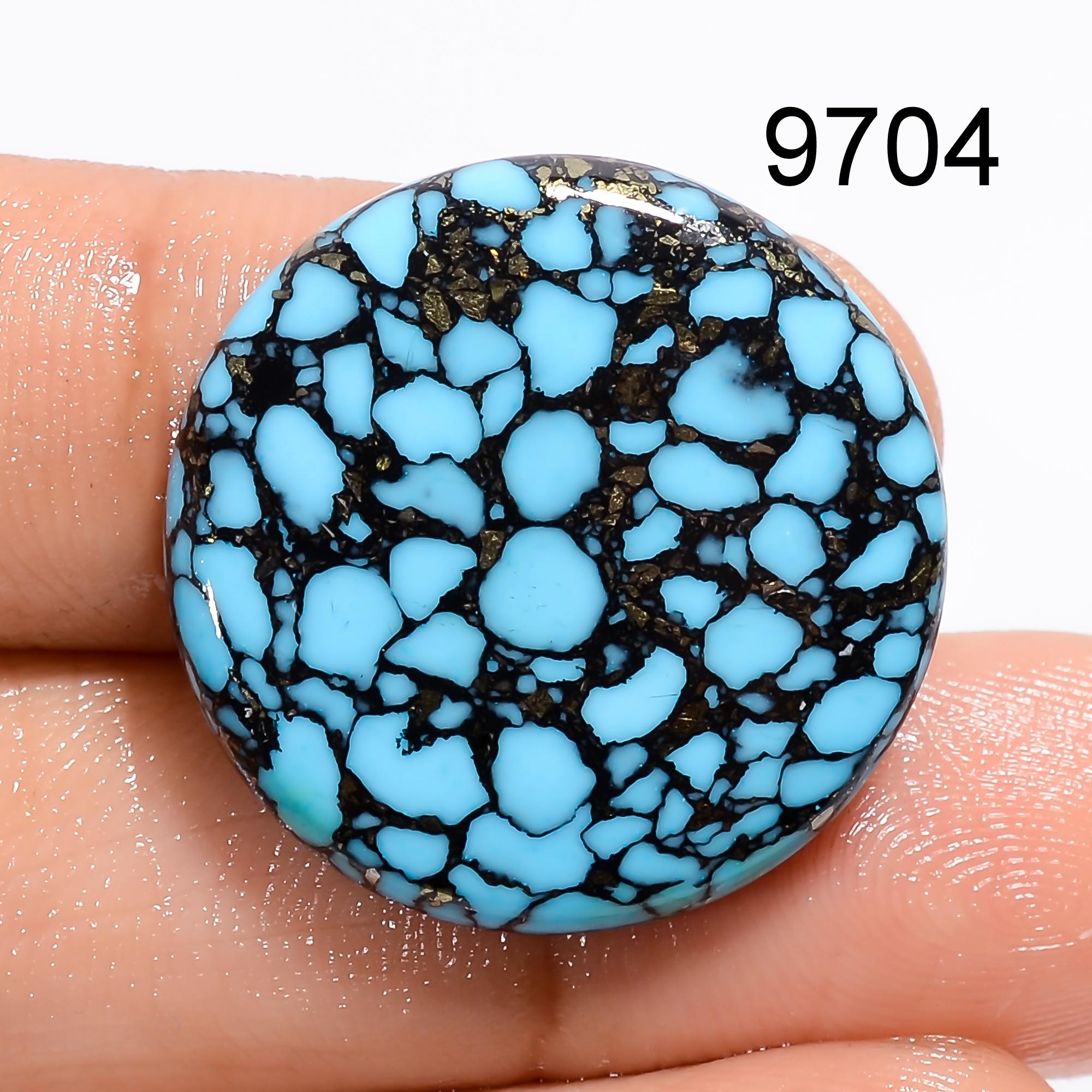AAA Turquoise Heart Cabochon: Stabilized Gemstone for Jewelry Making - image 5