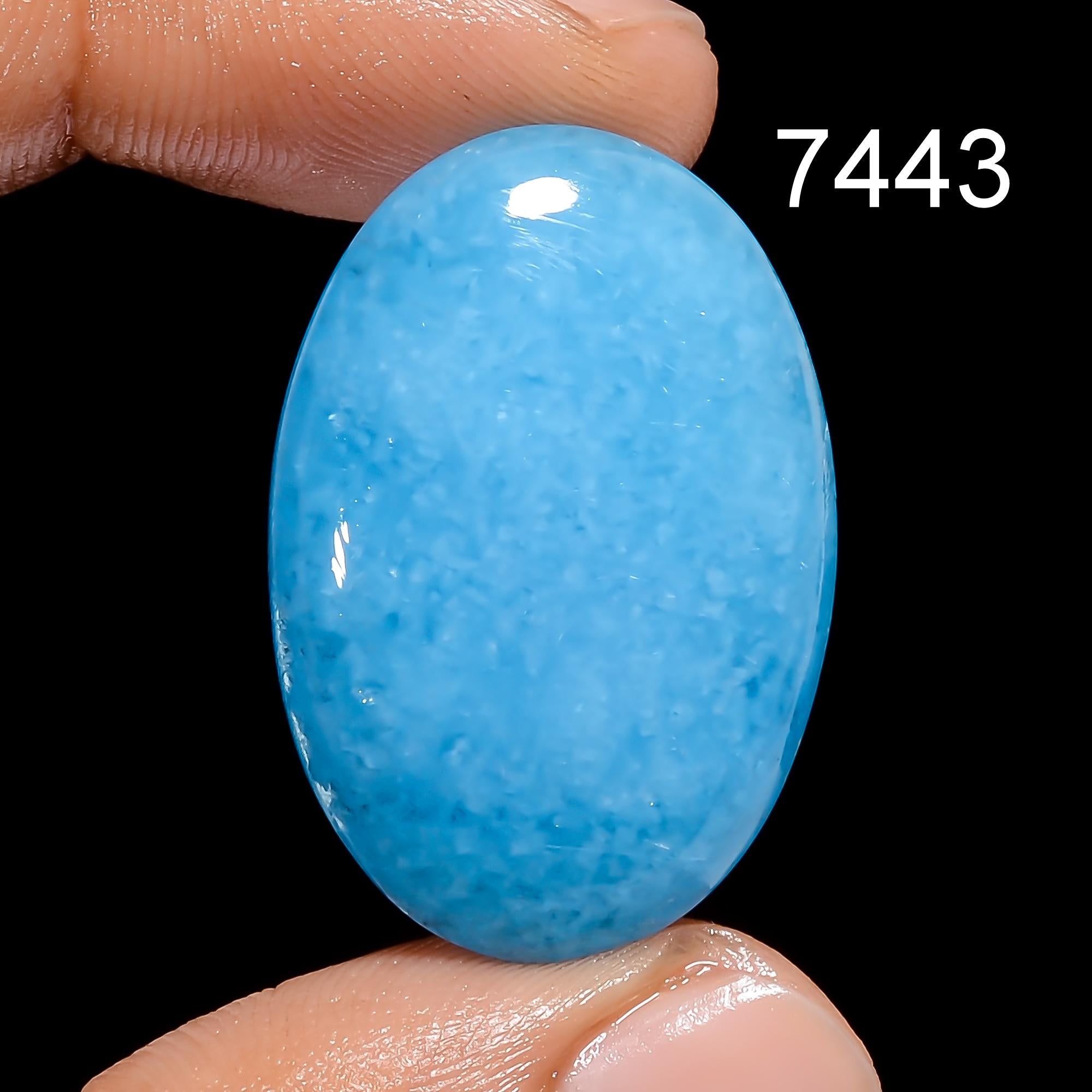 AAA Hemimorphite Cabochon Blue Gemstone for Jewelry Making