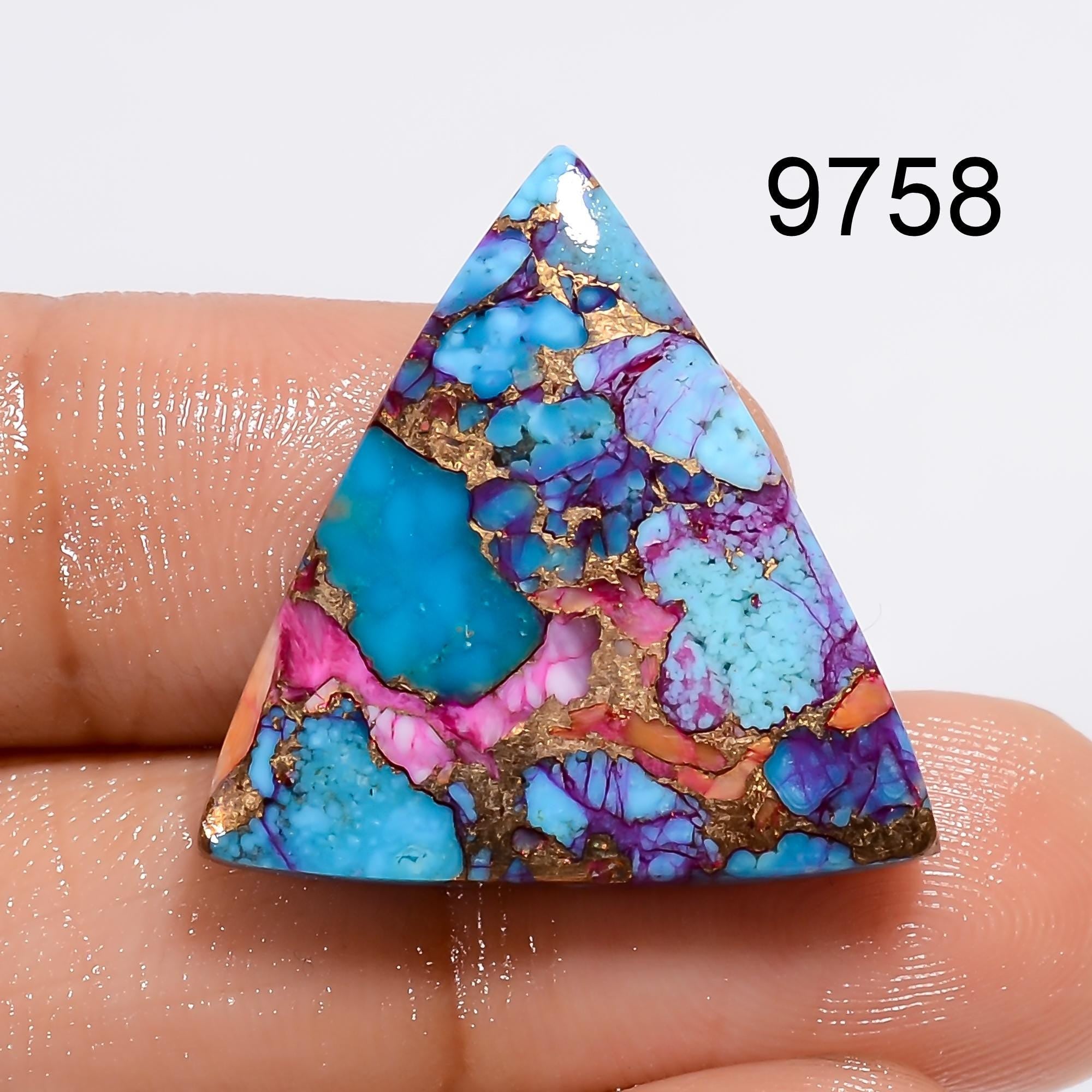 Mohave Copper Turquoise Cabochon, Mix Shape Designer Loose Gemstone For Jewelry Making Supply