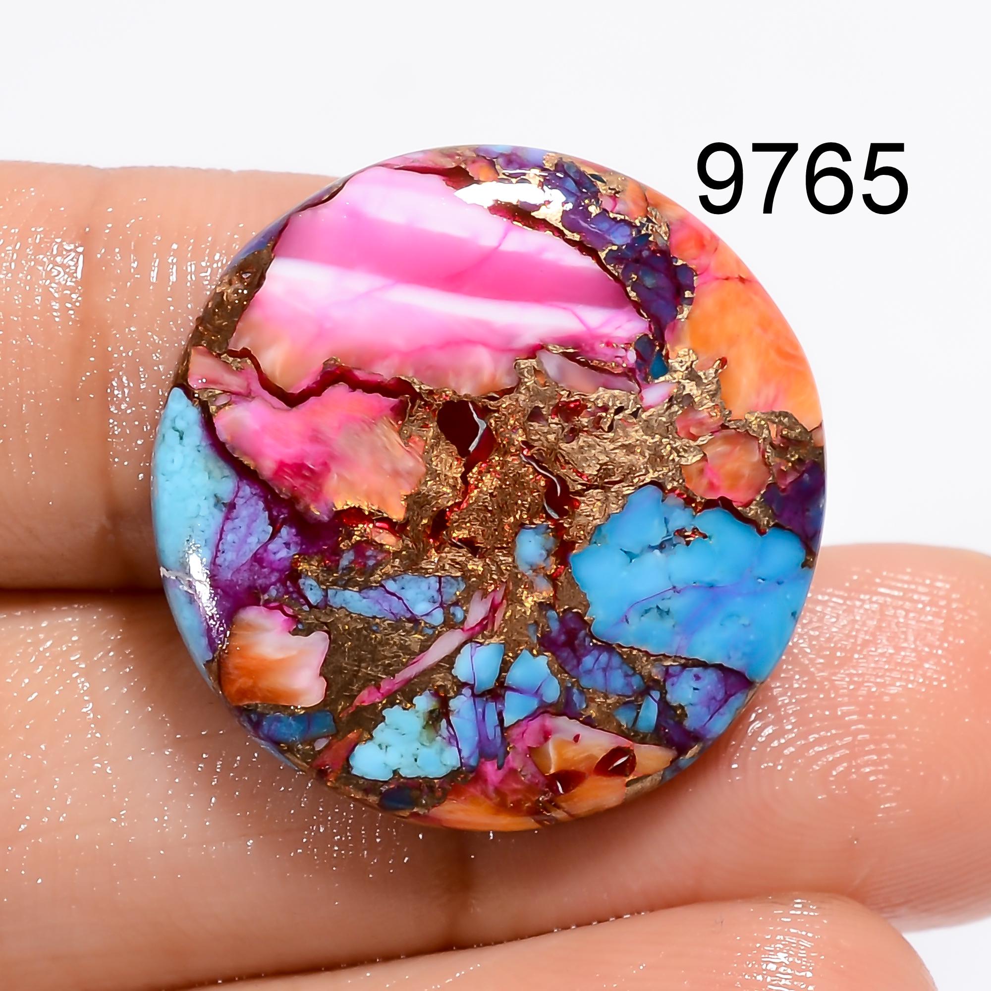 Mohave Copper Turquoise Cabochon, Mix Shape Designer Loose Gemstone For Jewelry Making Supply - image 8
