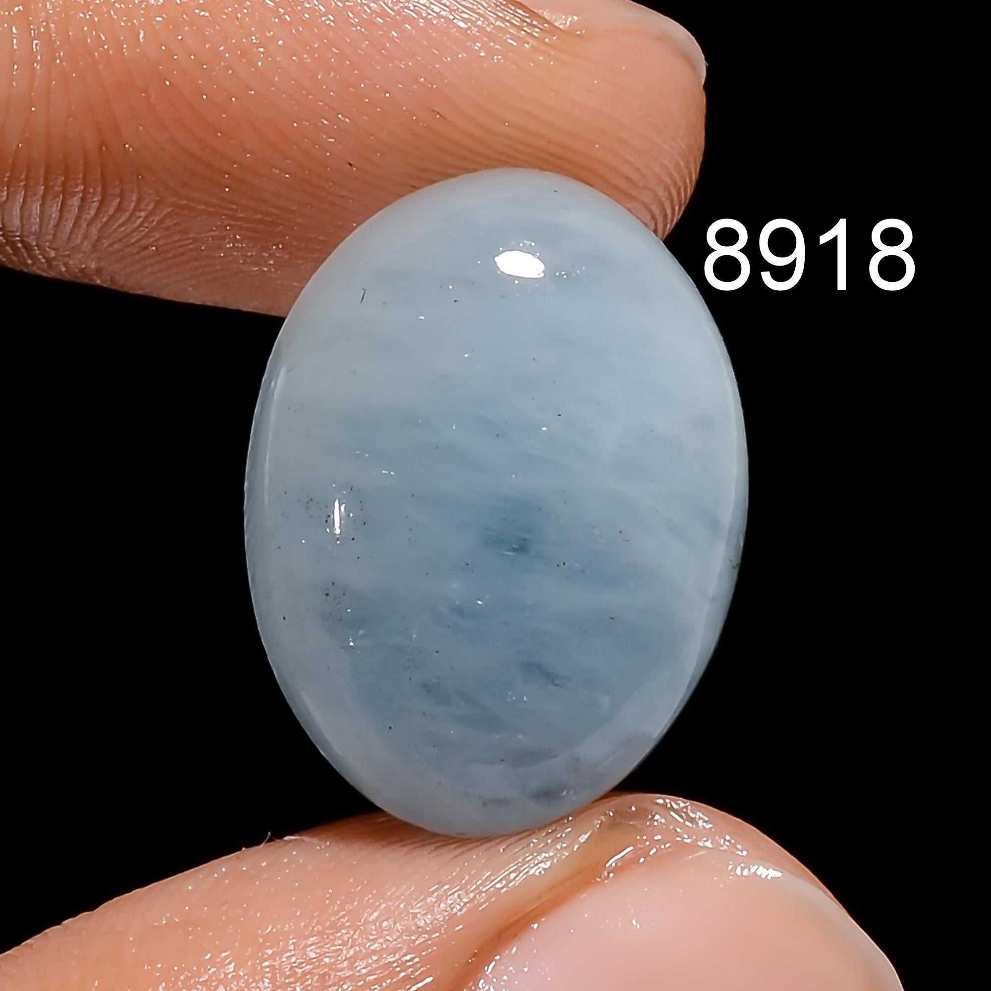 AAA Blue Aquamarine Cabochon, Rare Gemstone, Jewelry Making - image 5