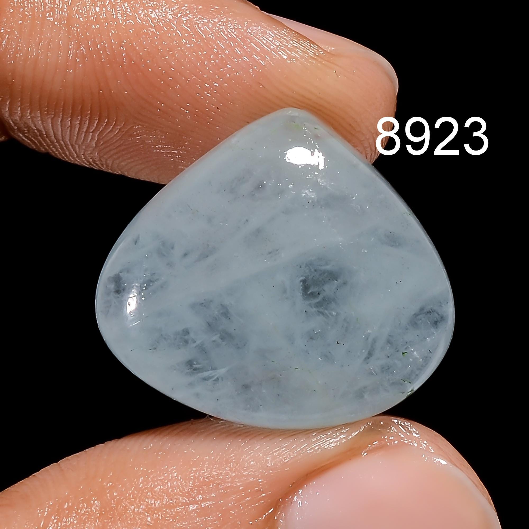 AAA Blue Aquamarine Cabochon, Rare Gemstone, Jewelry Making - image 9