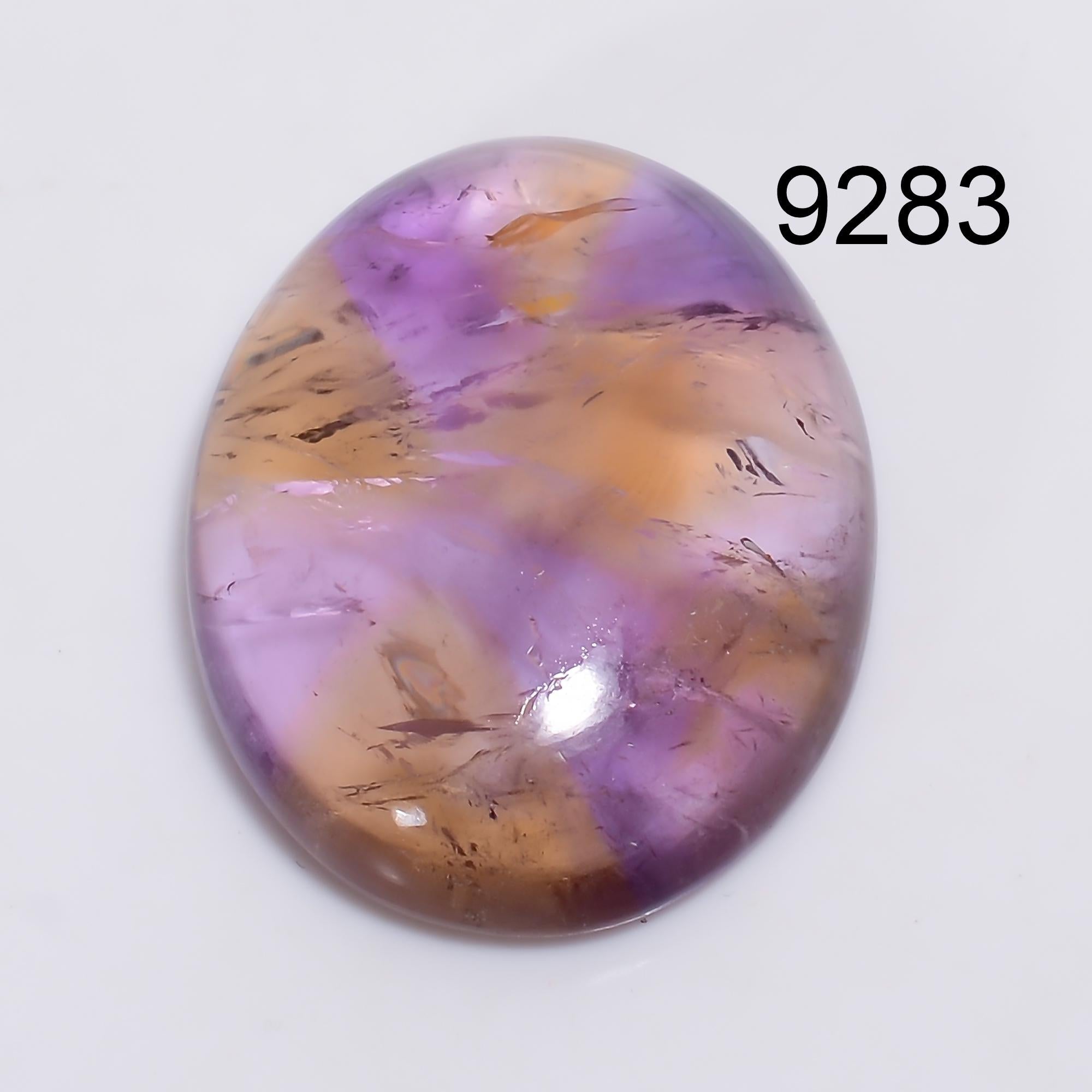 Natural Bio Color Ametrine Cabochon, AAA Pear Shape Loose Gemstone. - image 7