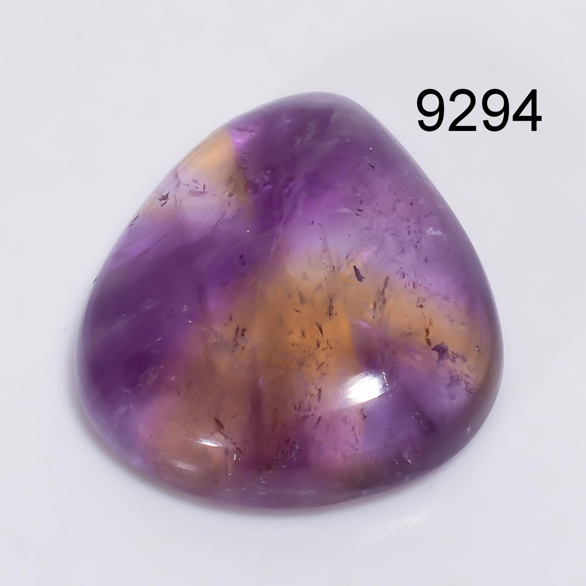 Natural Bio Color Ametrine Cabochon, AAA Pear Shape Loose Gemstone. - image 9