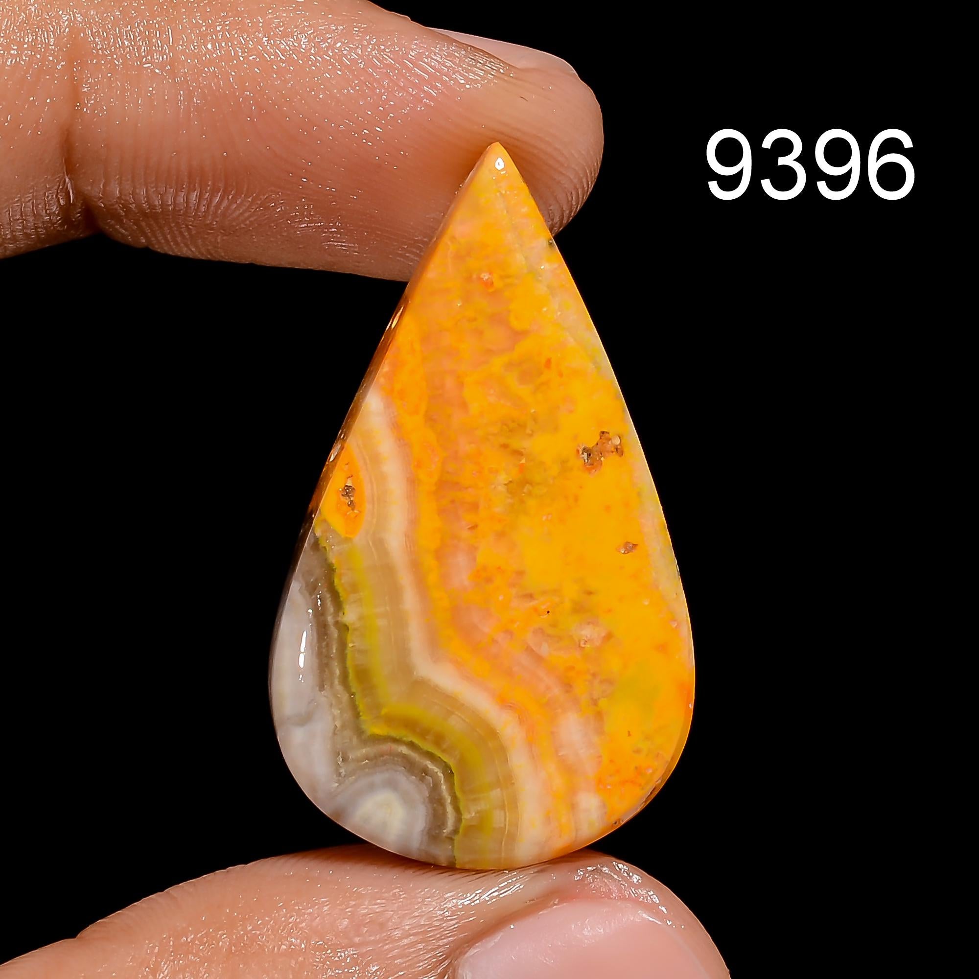 Natural Mustard Bee Jasper Cabochon, Loose Gemstone - image 5