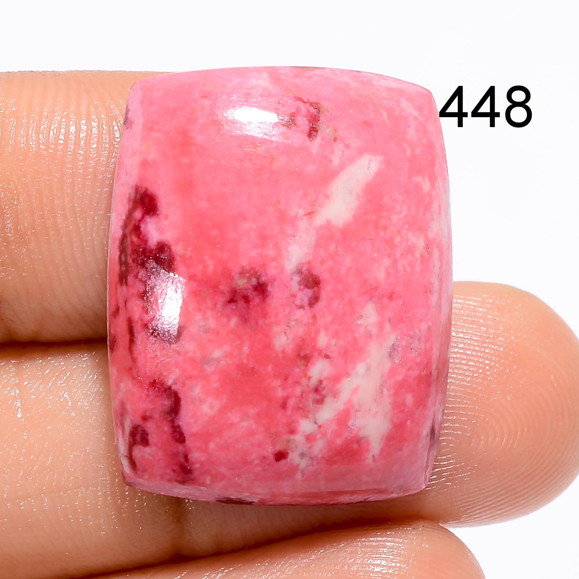 Natural Pink Thulite Gemstone Cabochon, AAA Quality, Norway Origin - image 3