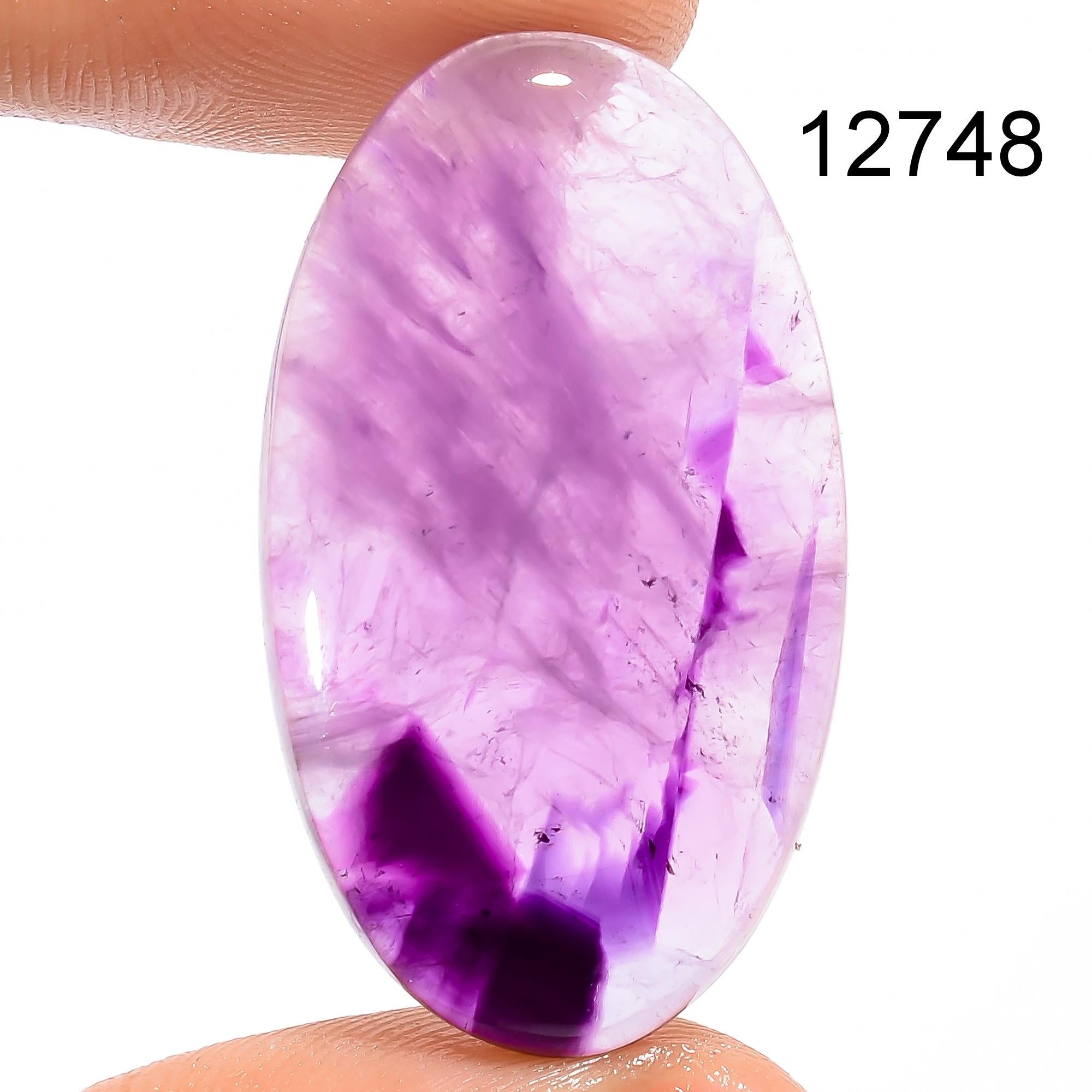 Natural Trapiche Amethyst Gemstone Cabochon, Star Chevron Amethyst.