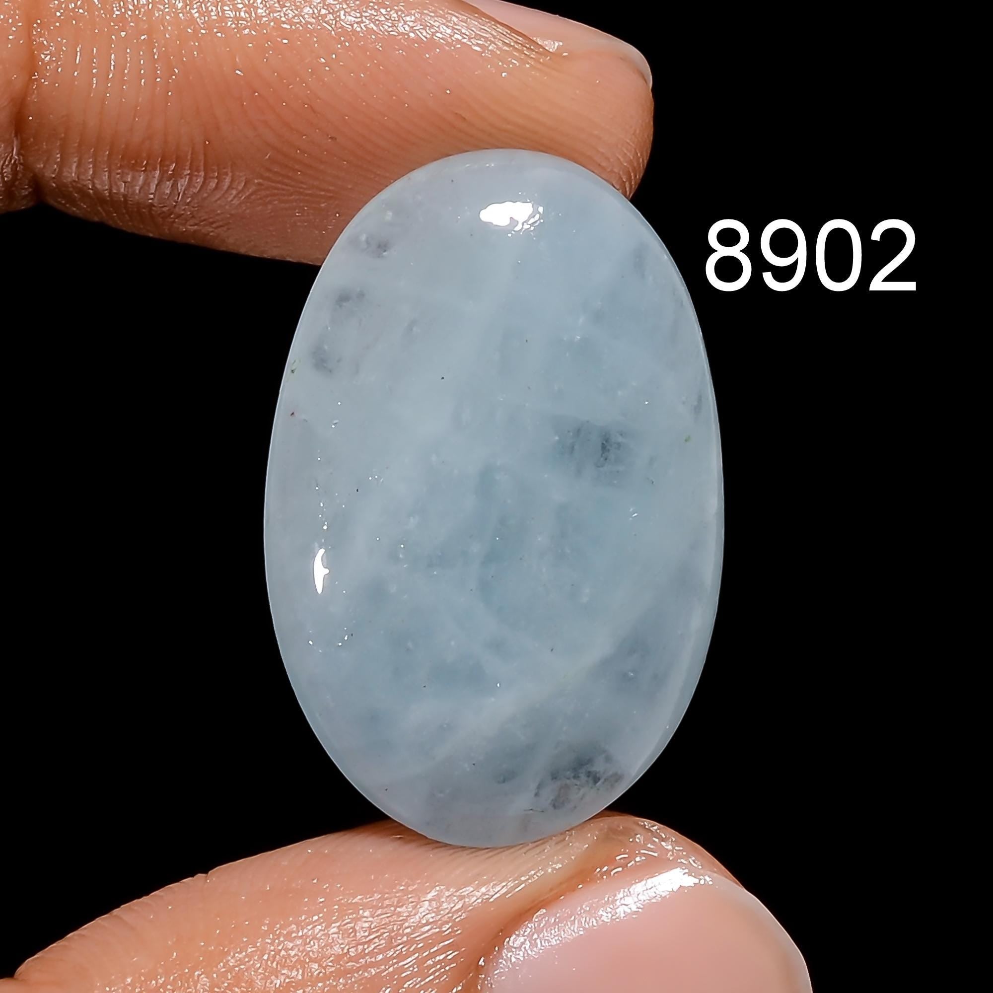 AAA Milky Aquamarine Cabochon, Loose Gemstone for Jewelry Making - image 4