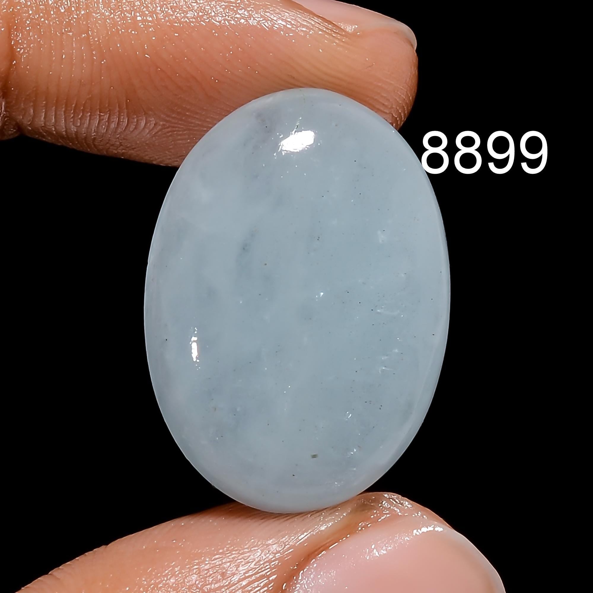 AAA Milky Aquamarine Cabochon, Loose Gemstone for Jewelry Making - image 2