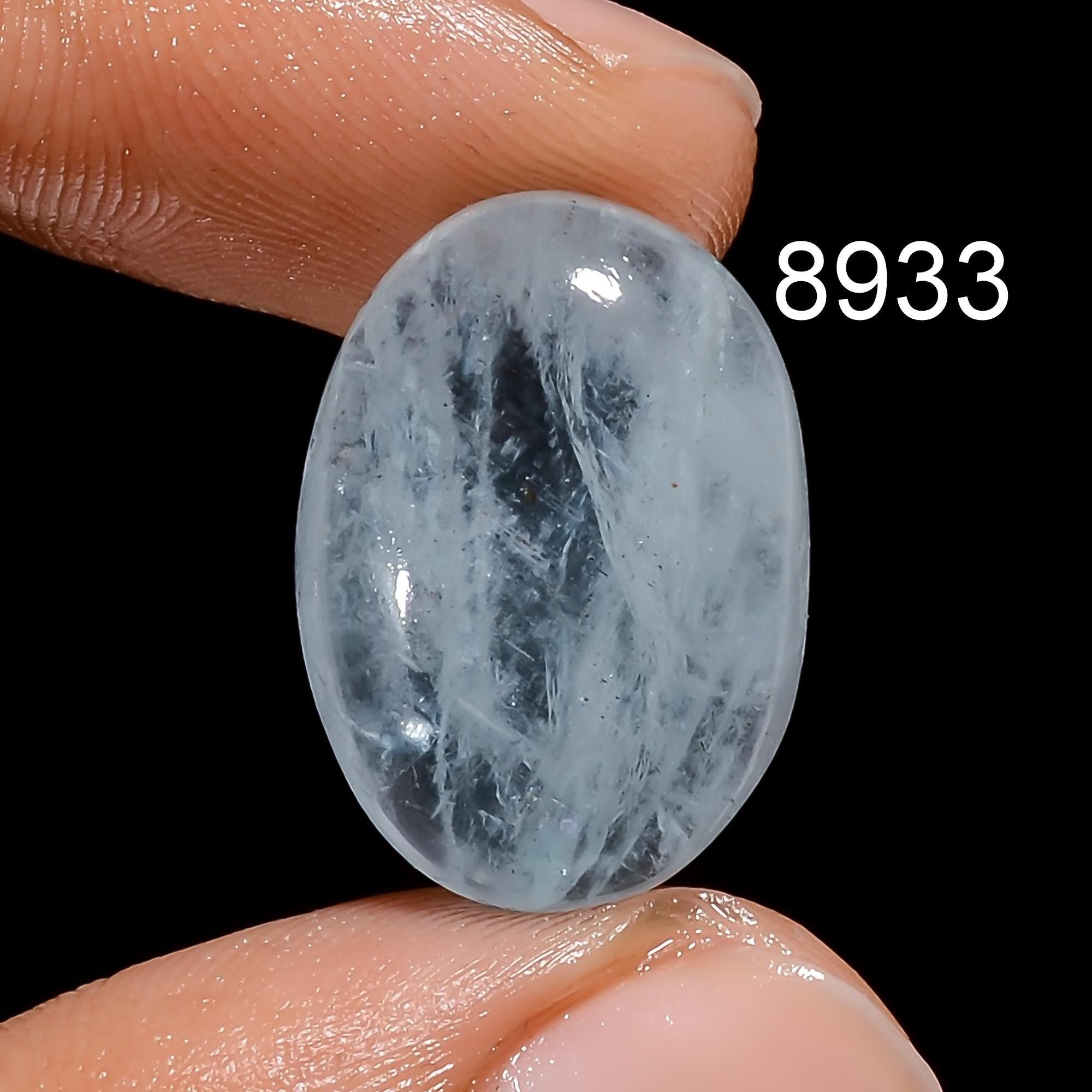 AAA Milky Aquamarine Cabochon, Loose Gemstone for Jewelry Making - image 7