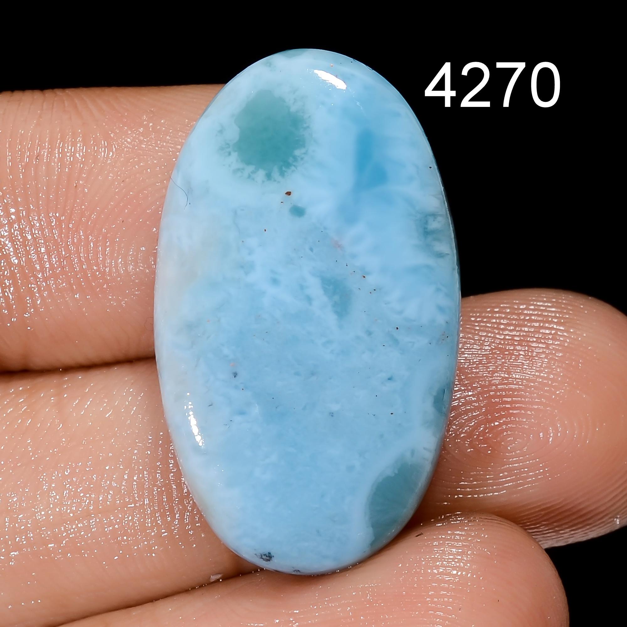 Natural Larimar Gemstone, Designer Larimar Cabochon Crystal, DIY-ART-CRAFTS Pendant Necklace. - image 4