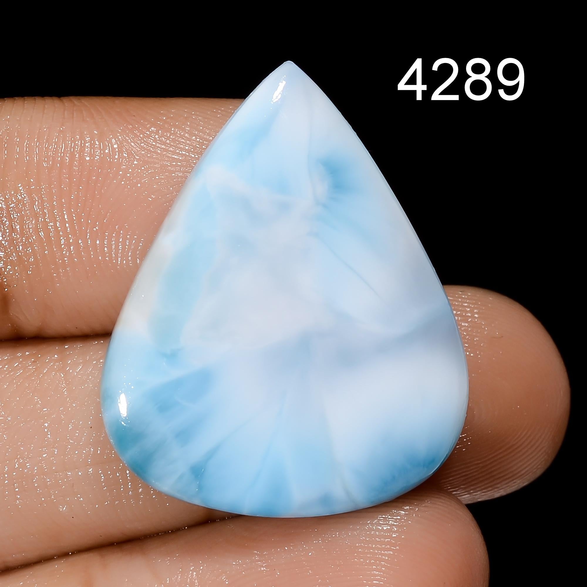 Natural Larimar Gemstone, Designer Larimar Cabochon Crystal, DIY-ART-CRAFTS Pendant Necklace. - image 10