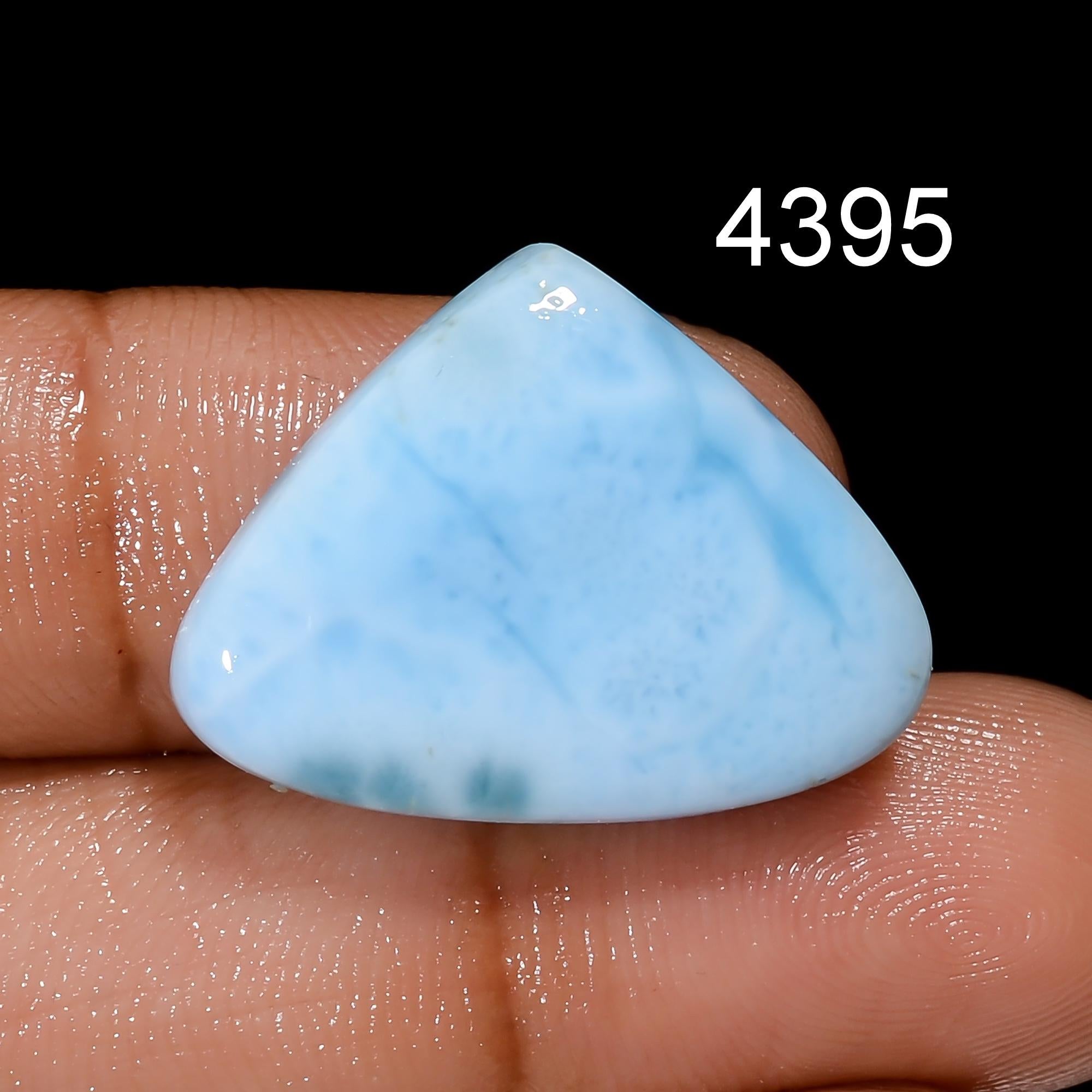 Natural Larimar Gemstone, Designer Larimar Cabochon Crystal, DIY-ART-CRAFTS Pendant Necklace. - image 3