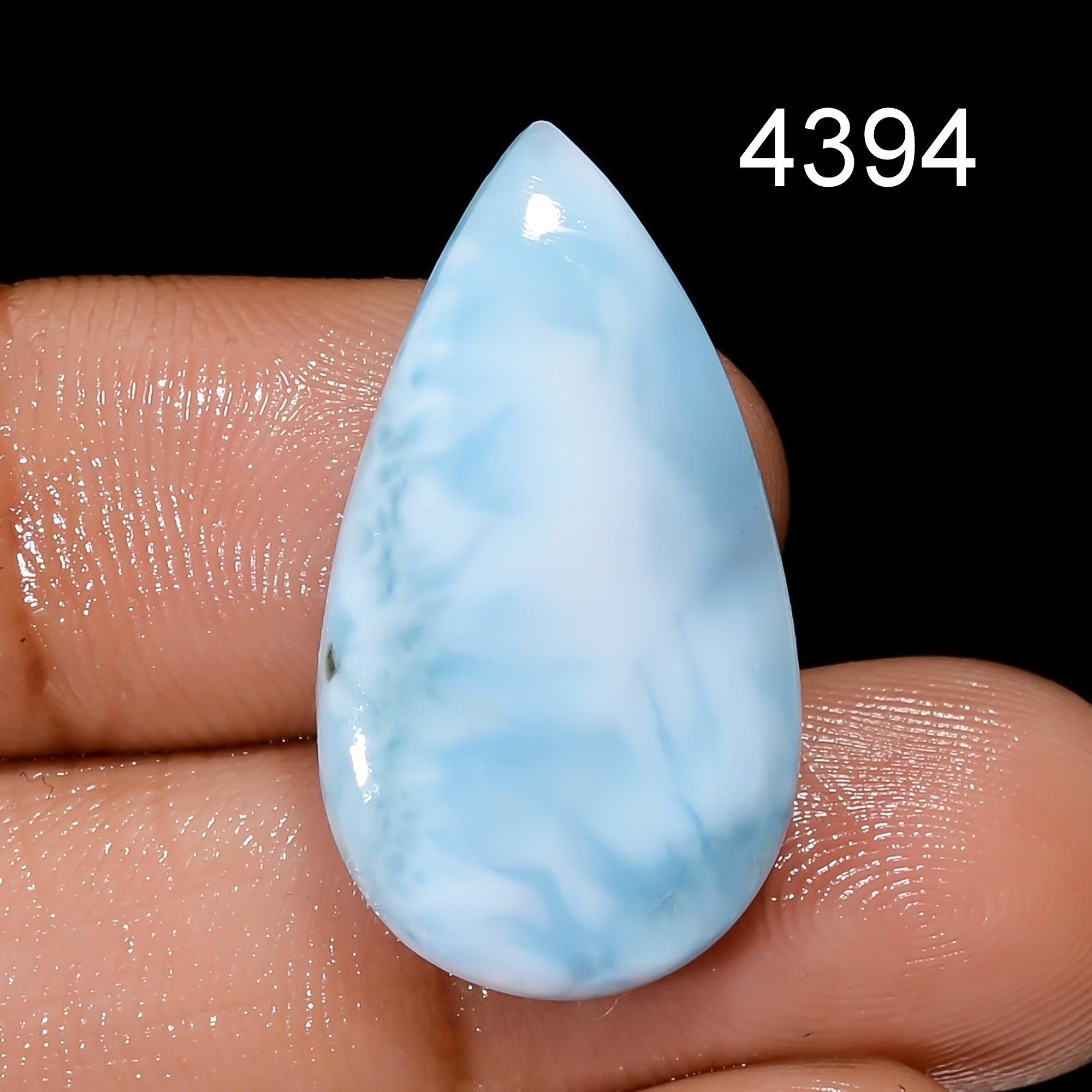 Natural Larimar Gemstone, Designer Larimar Cabochon Crystal, DIY-ART-CRAFTS Pendant Necklace. - image 2