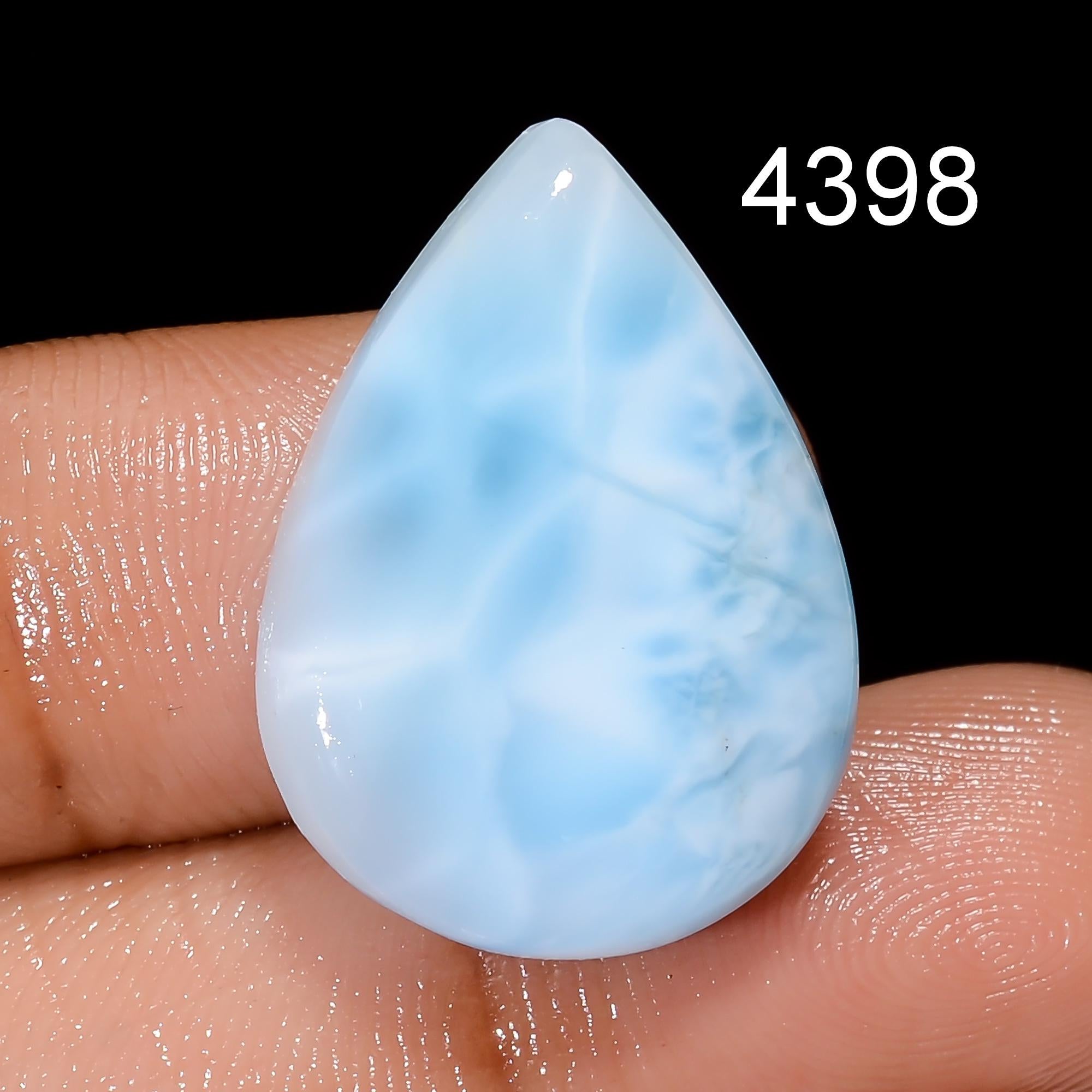 Natural Larimar Gemstone, Designer Larimar Cabochon Crystal, DIY-ART-CRAFTS Pendant Necklace. - image 5