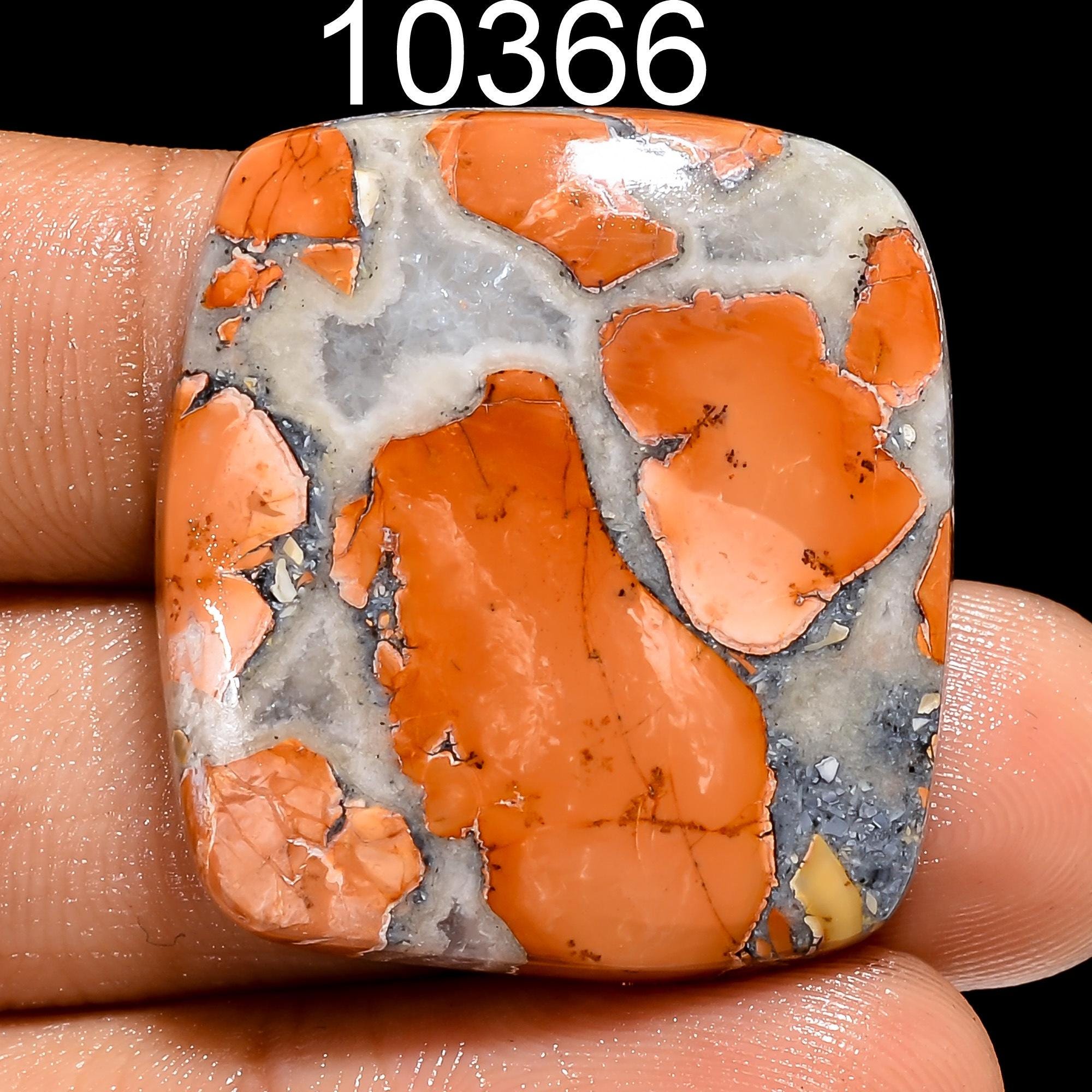 Natural Maligano Jasper Cabochon, Mix Shape Gemstone - image 4