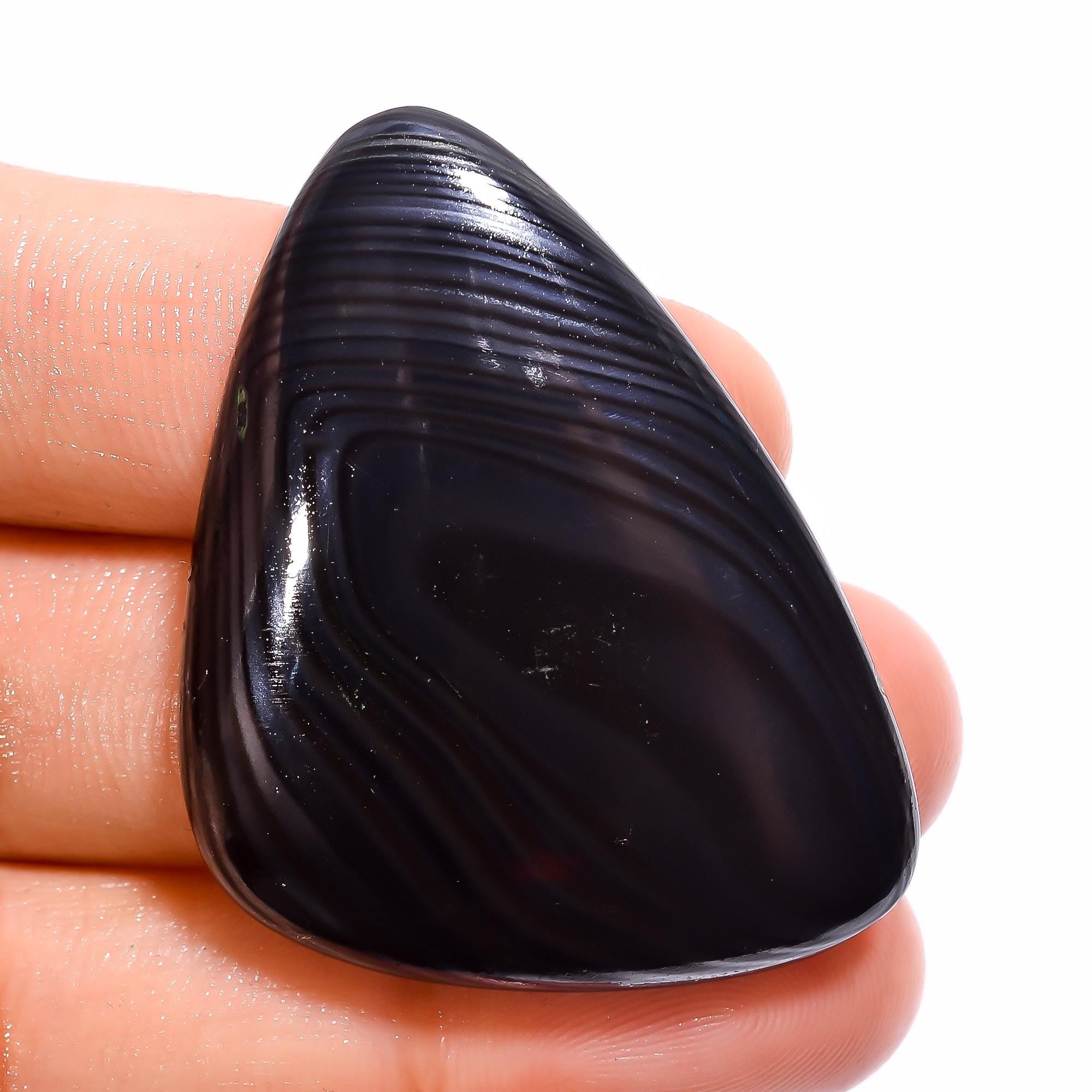 Natural Psilomelane Gemstone, Mixed Shape Loose Cabochon Healing Crystal