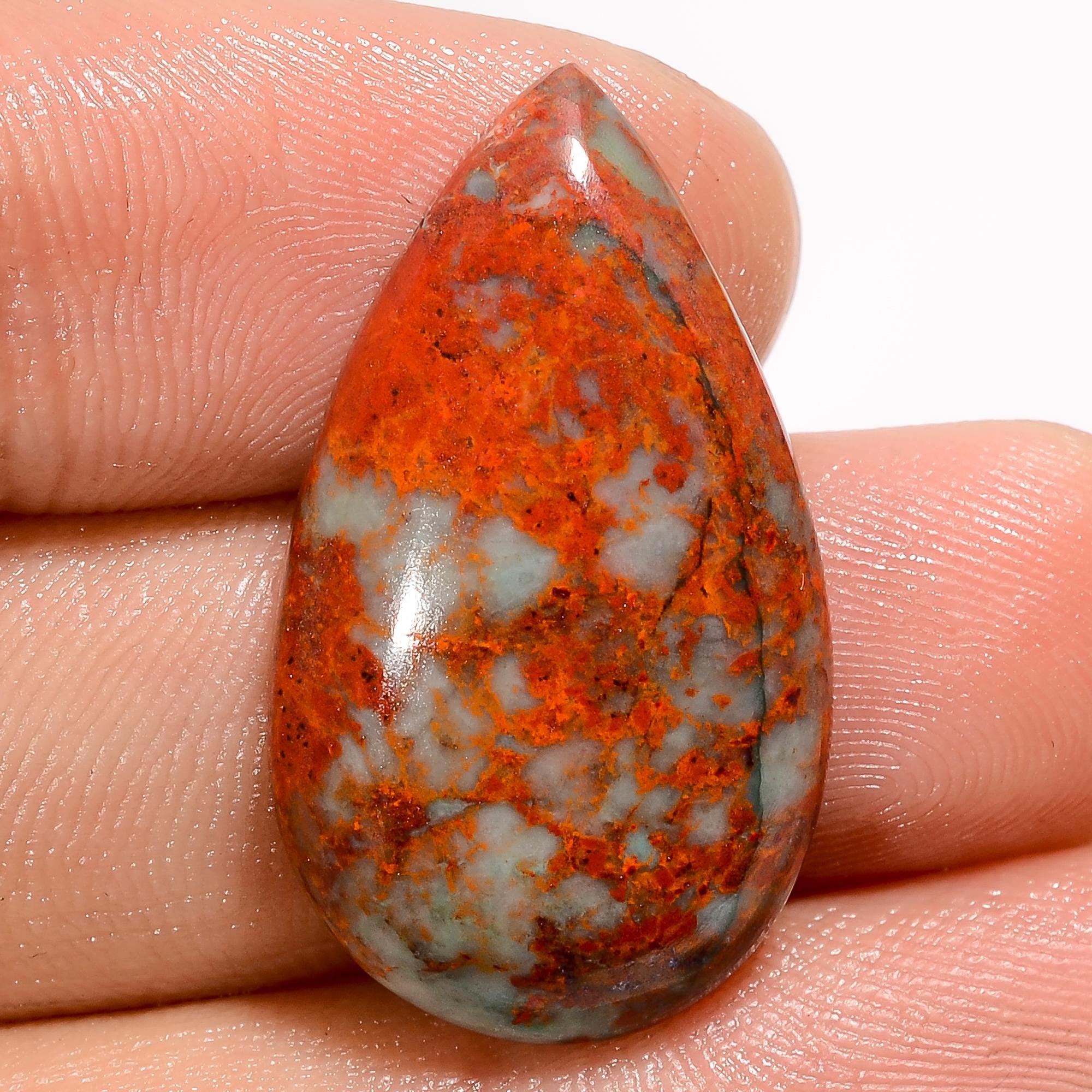 AAA Sonora Sunrise Cabochon, Natural Cupric Chrysocolla, Loose Gemstone. - image 4