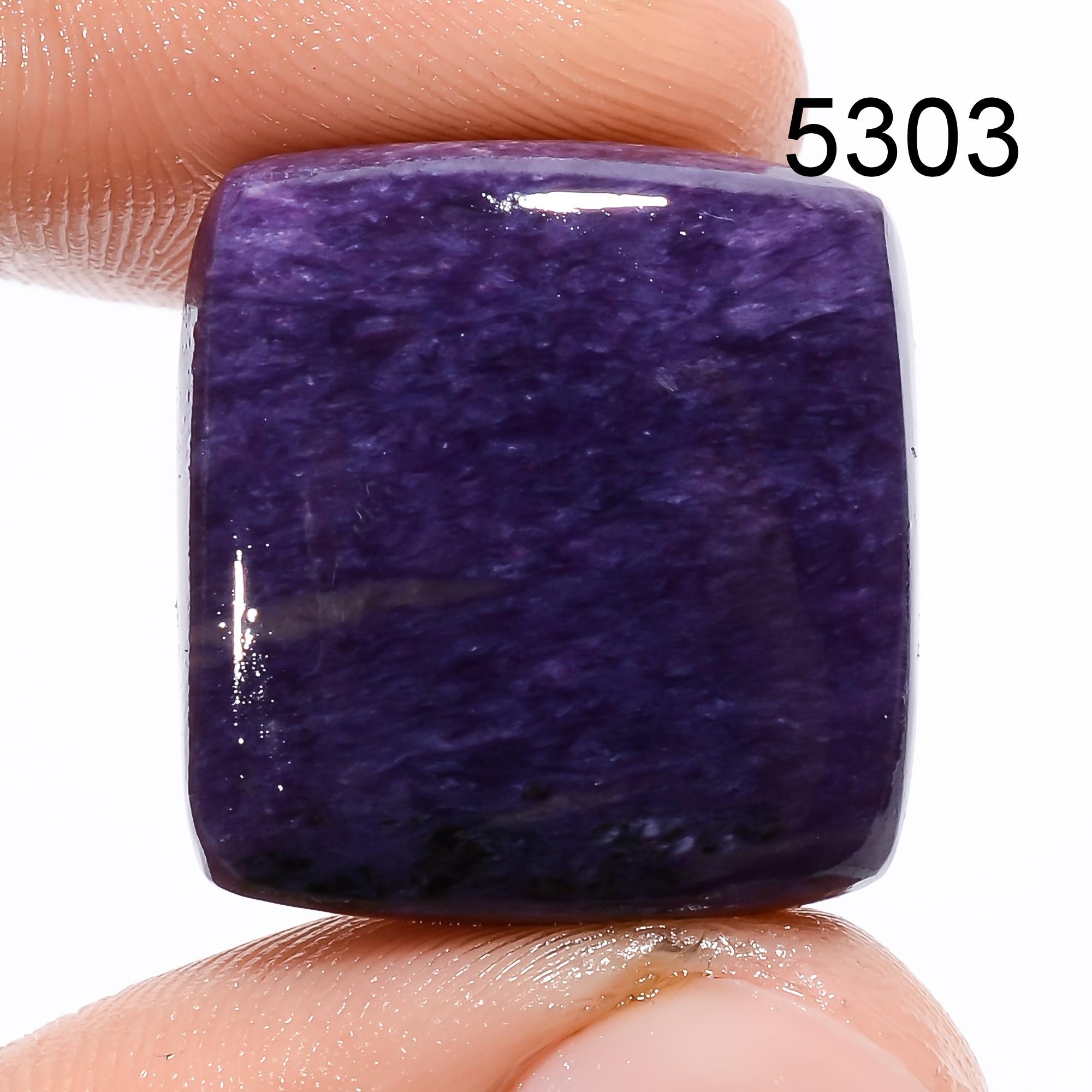 AAA Purple Charoite Gemstone Cabochon, Loose Crystal Pendant Jewelry Making - image 2