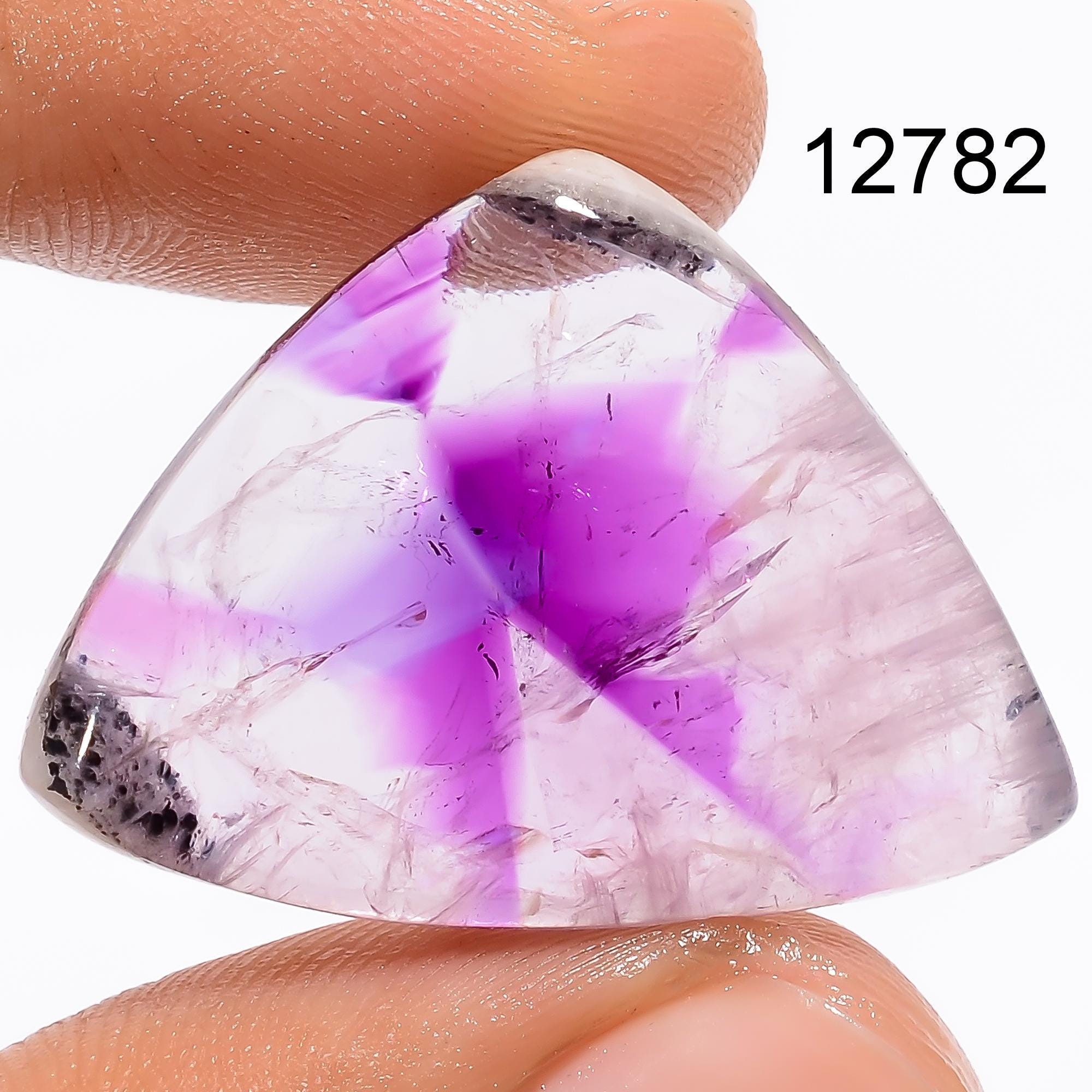 Natural Trapiche Amethyst Gemstone,Mix Shape Unique Star Chevron Amethyst Cabochon.