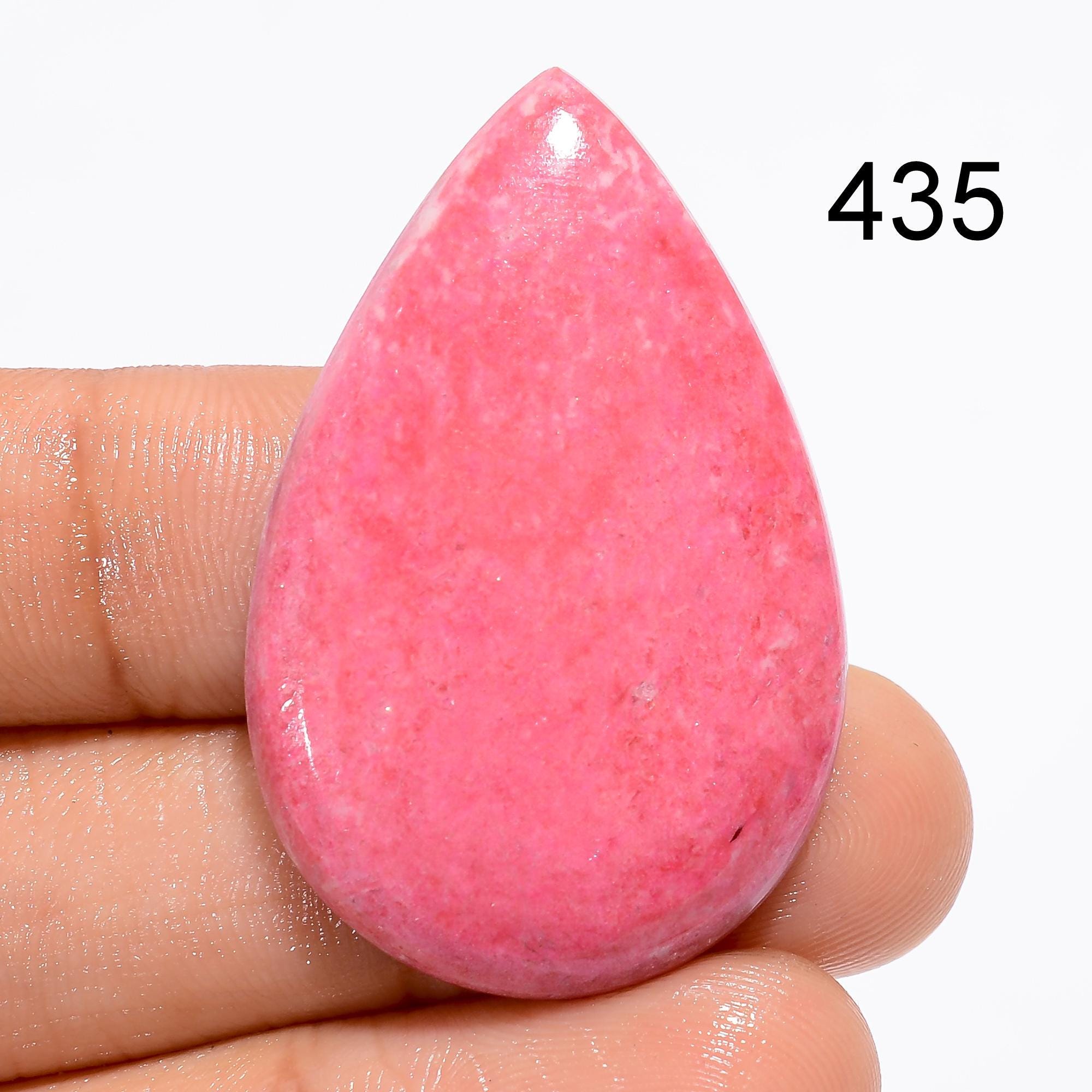 Natural Pink Thulite Gemstone Cabochon, AAA Quality, Norway Origin