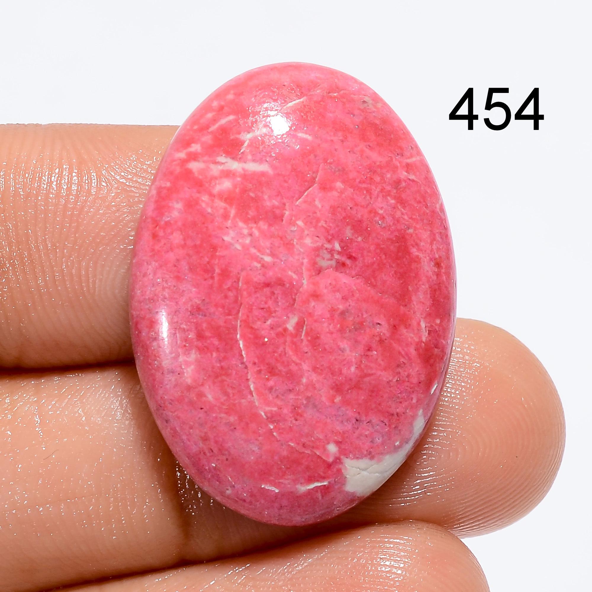 Natural Pink Thulite Gemstone Cabochon, AAA Quality, Norway Origin - image 6