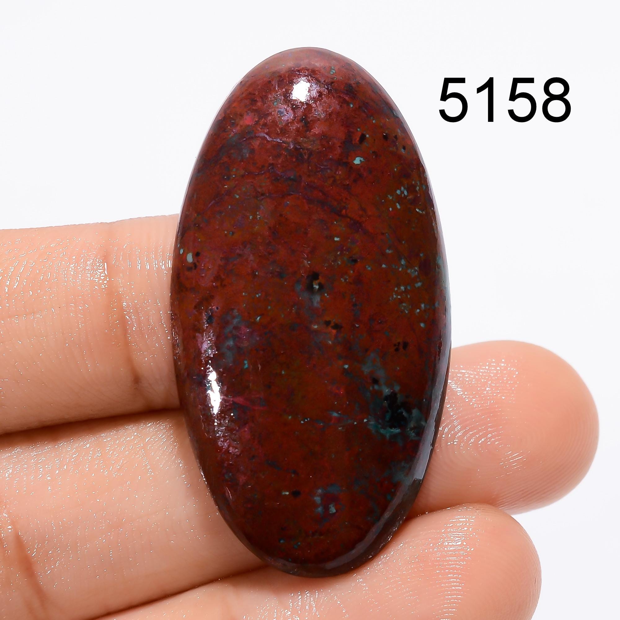 Natural Sonora Sunrise Gemstone, Designer Cupric Chrysocolla Cabochon. - image 4