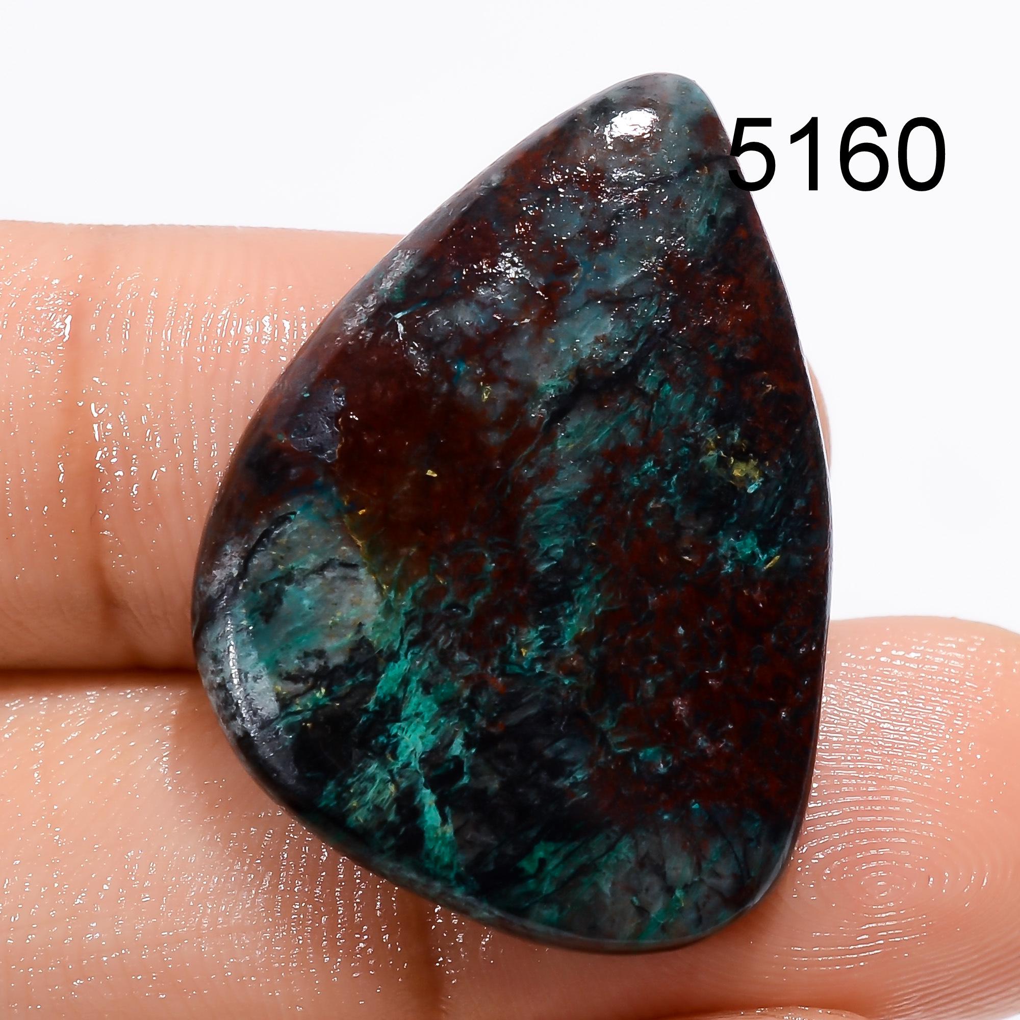 Natural Sonora Sunrise Gemstone, Designer Cupric Chrysocolla Cabochon. - image 6