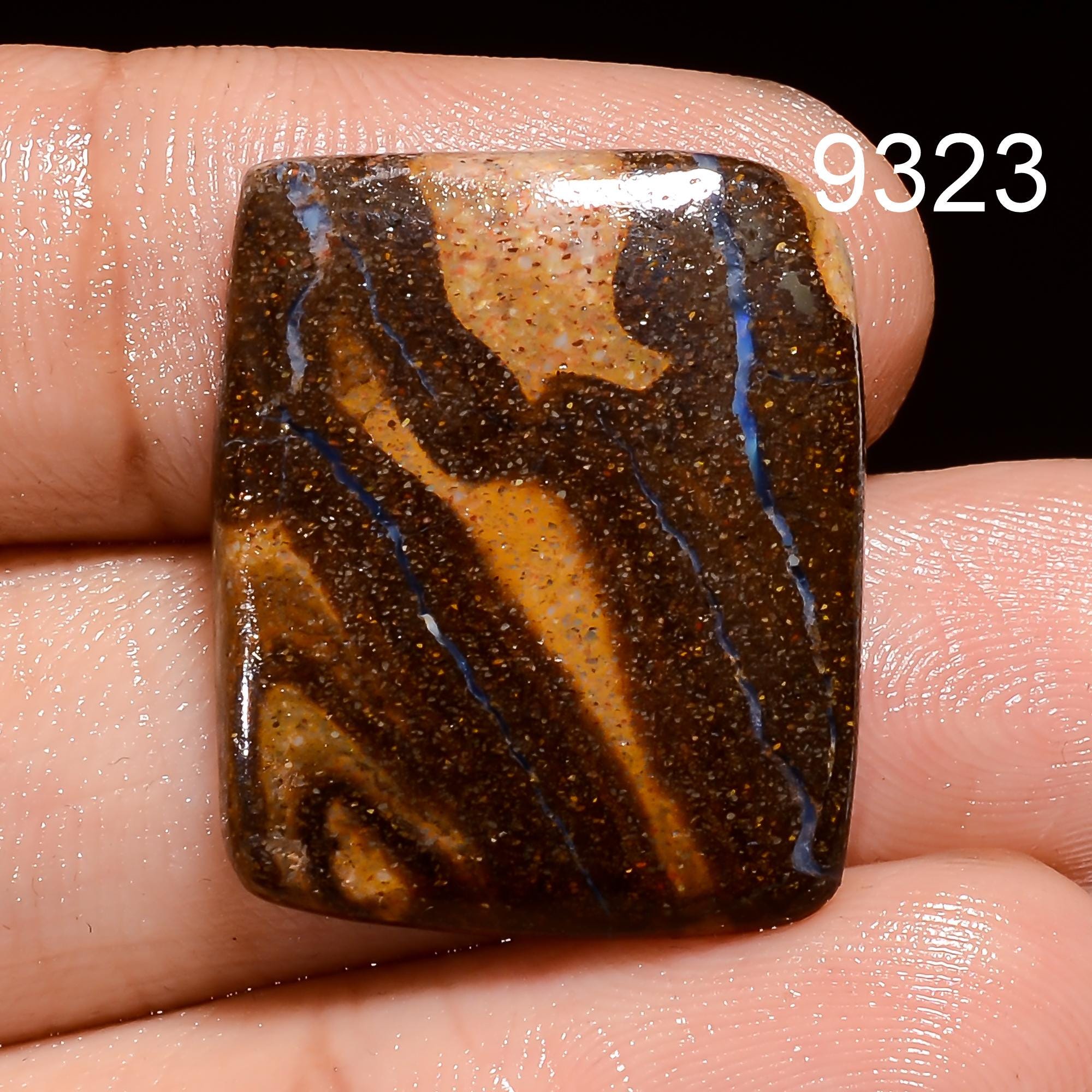 Natural Boulder Opal Cabochon Gemstone for Jewelry Making, Mix Shape AAA Quality