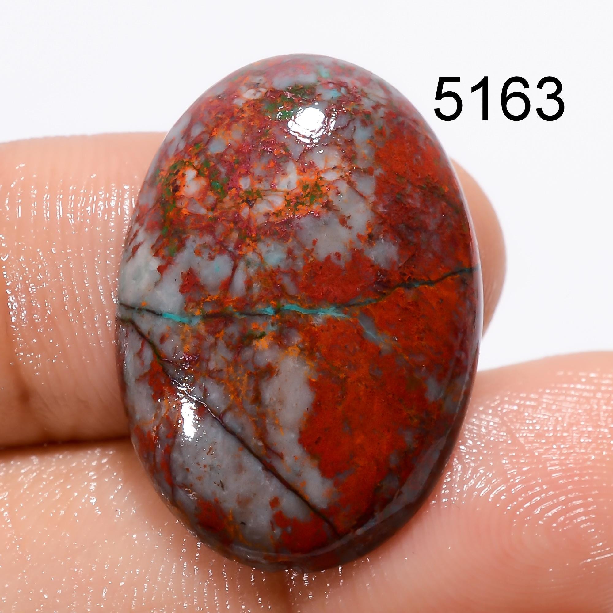 Natural Sonora Sunrise Gemstone, Designer Cupric Chrysocolla Cabochon. - image 7