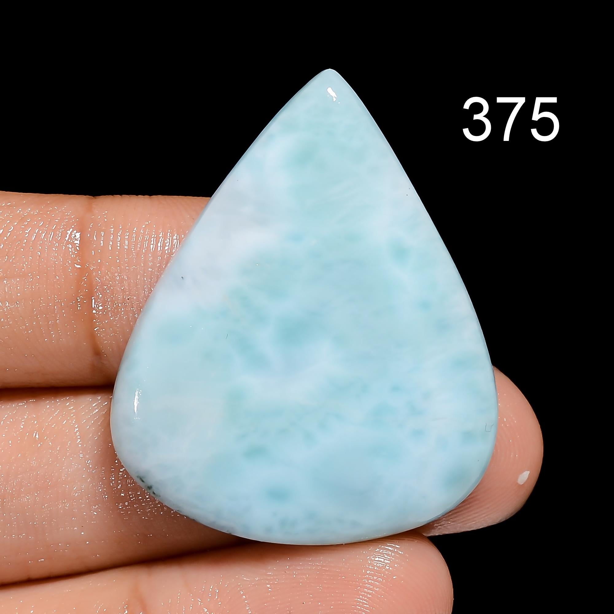 AAA Blue Larimar Cabochon, Dominican Gemstone, Jewelry Making Supply - image 6